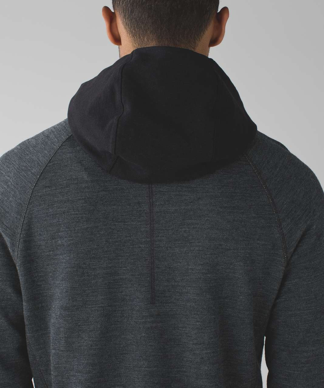 Lululemon Arrival 1/4 Zip - Heathered Black / Black