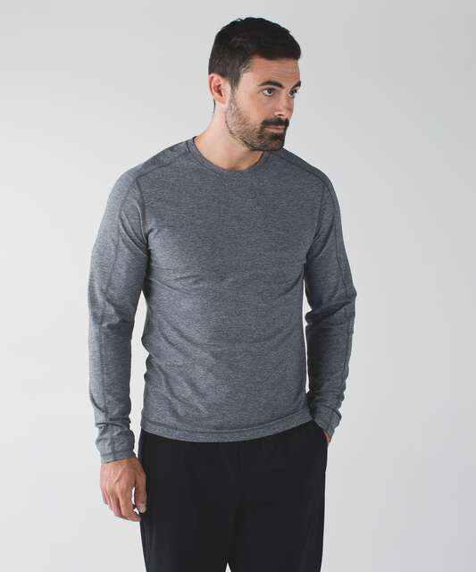 Lululemon Surge Warm Crew - Heathered Black Cherry - lulu fanatics