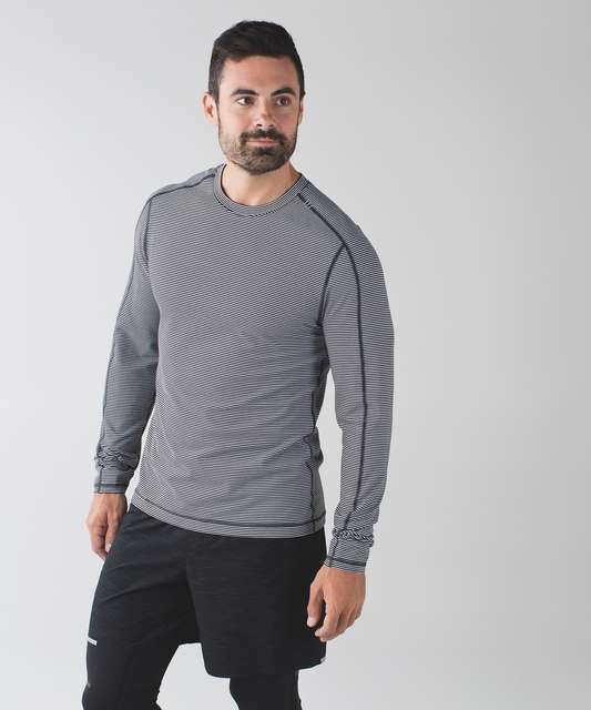 Lululemon Surge Warm Crew - Heathered Black Cherry - lulu fanatics