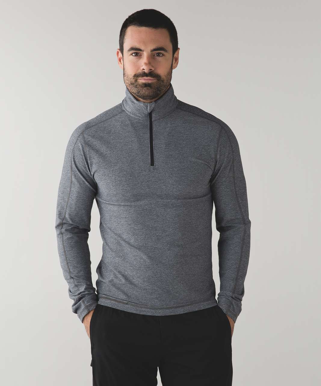 Lululemon Surge Warm 1/2 Zip *Silver - Heathered Dark Slate - lulu fanatics