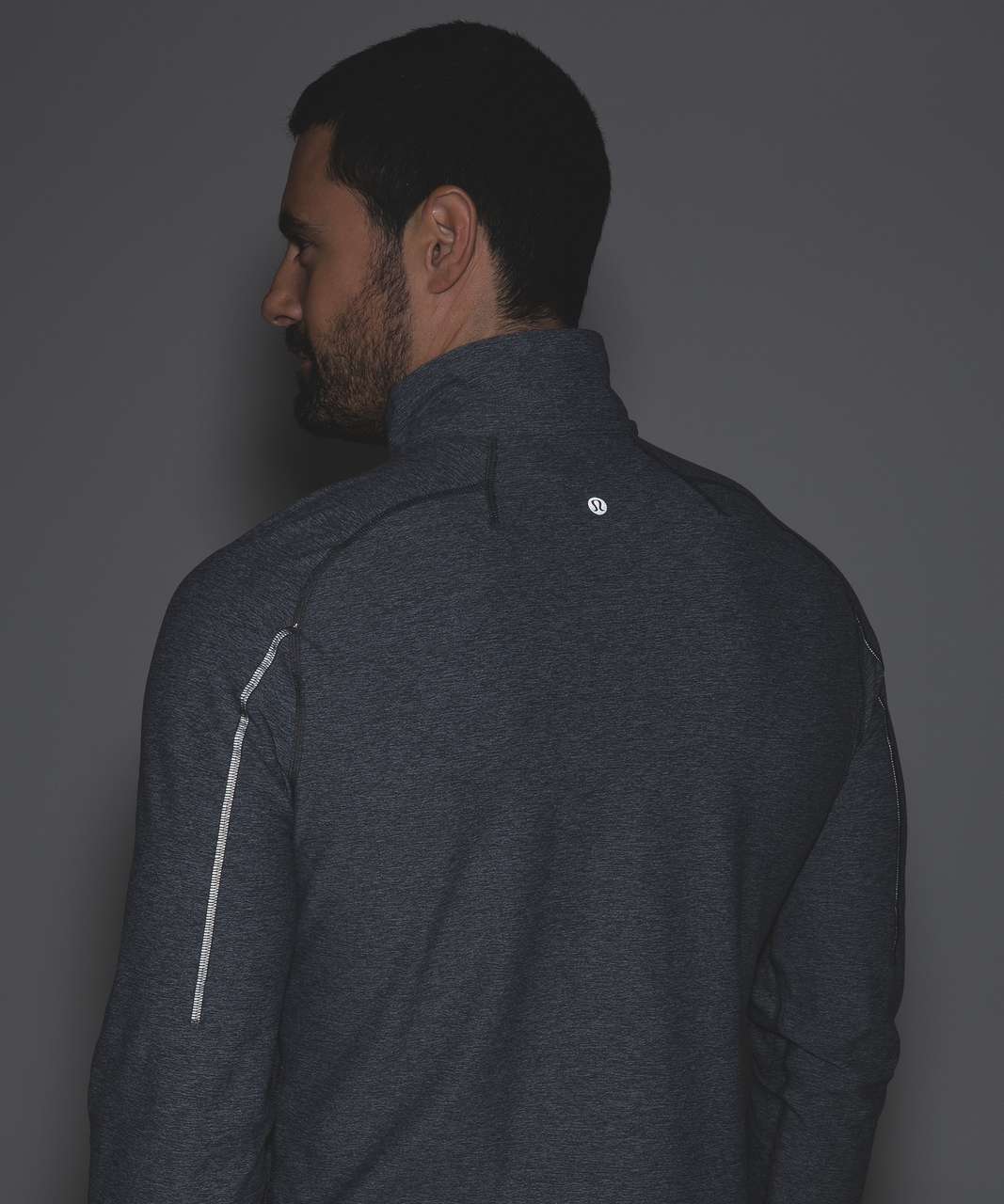 Lululemon Surge Warm 1/2 Zip *Silver - Heathered Dark Slate