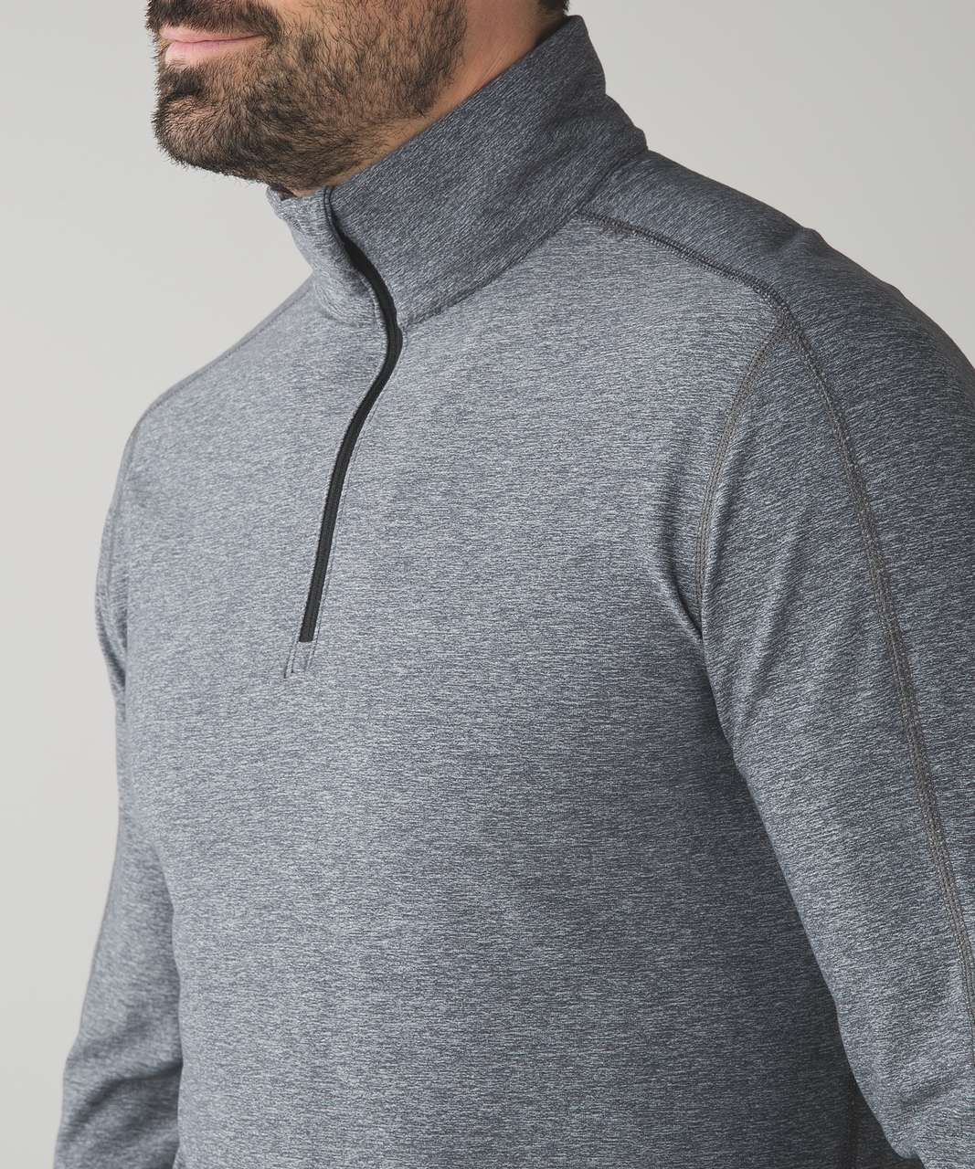 Lululemon Surge Warm 1/2 Zip *Silver - Heathered Dark Slate