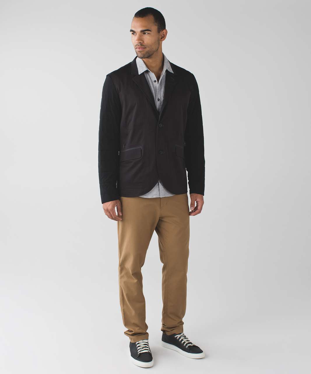 Lululemon Outer Blazer - Black / Heathered Slate