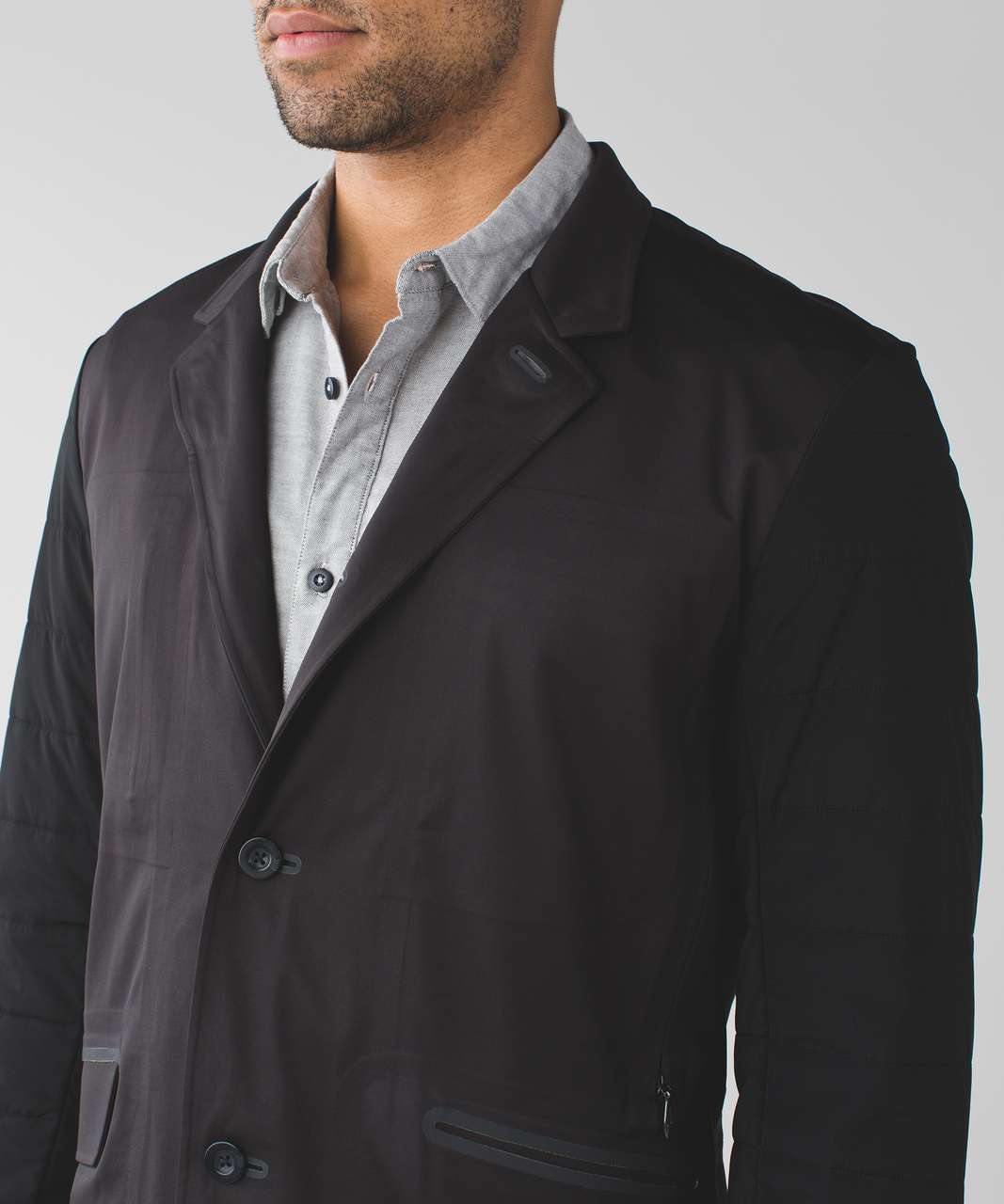 Lululemon Outer Blazer - Black / Heathered Slate