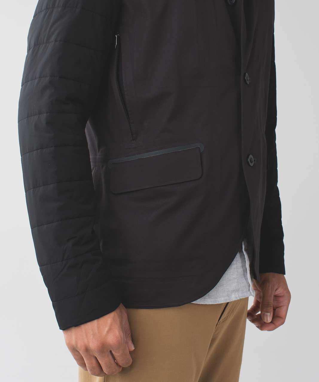 Lululemon Outer Blazer - Black / Heathered Slate