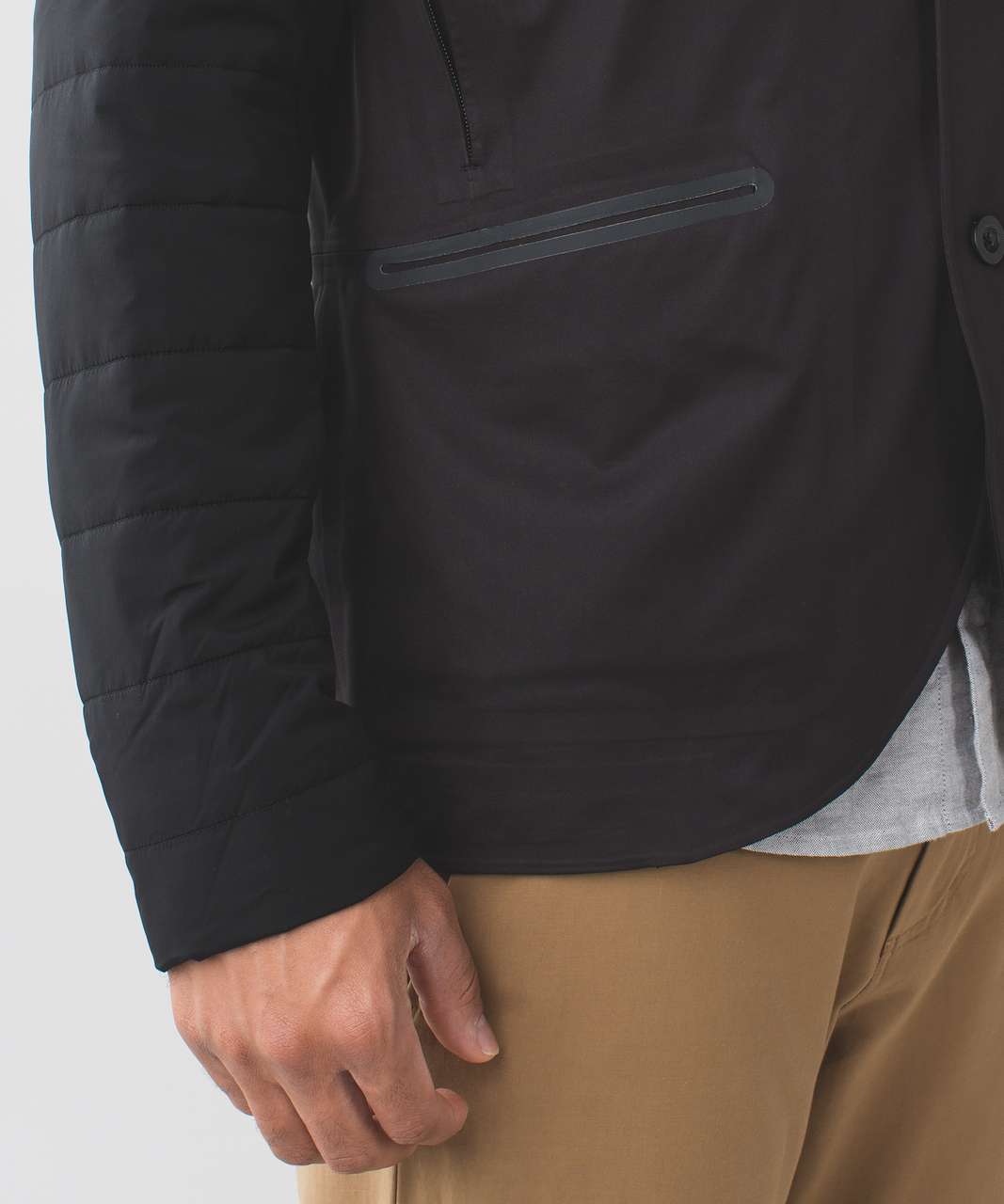 Lululemon Outer Blazer - Black / Heathered Slate