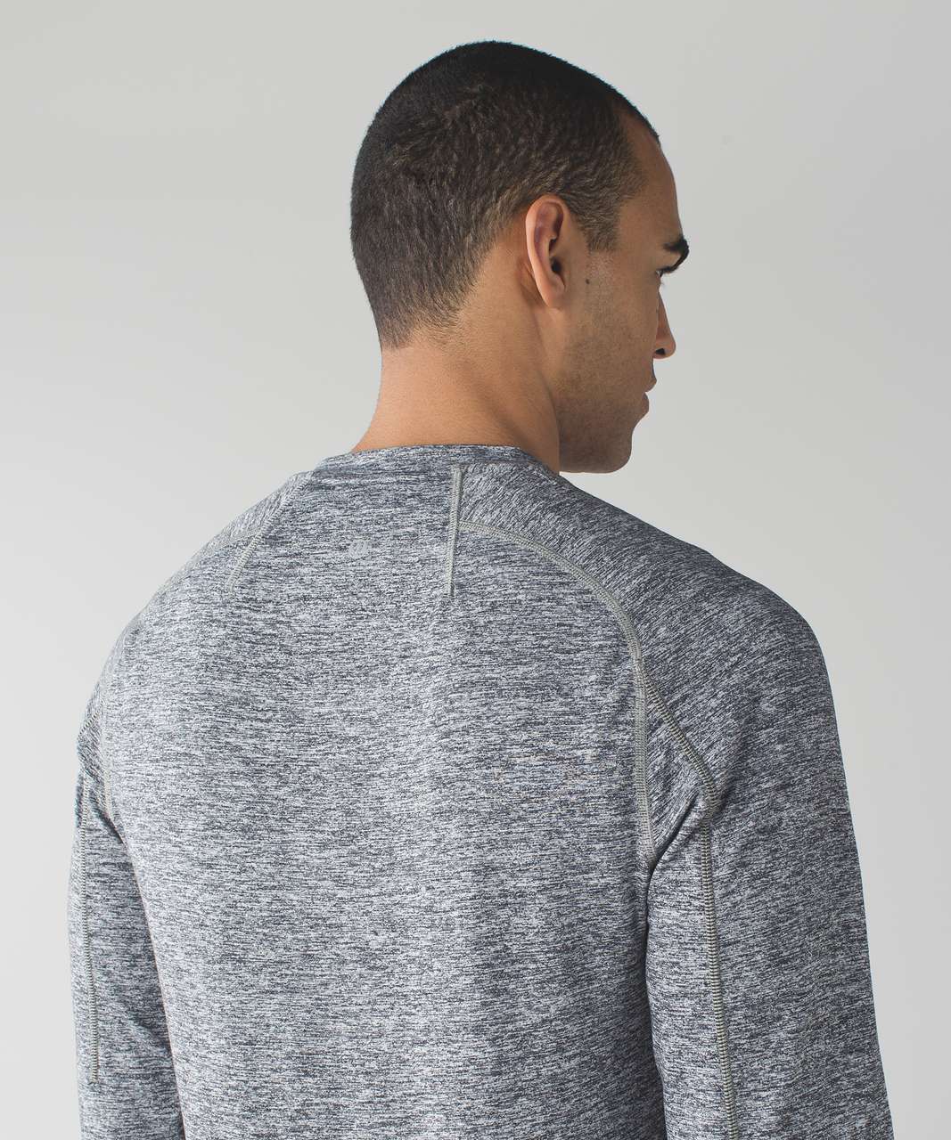 Lululemon Surge Long Sleeve Henley - Space Dye Camo Black Dark Slate