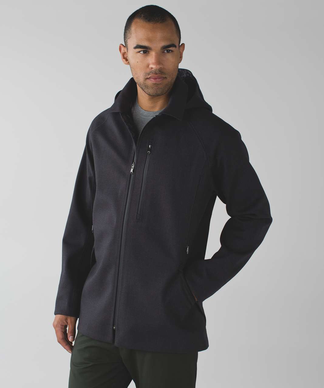 Lululemon Return Of The Mac Jacket - Black / Heathered Deep Coal / Black