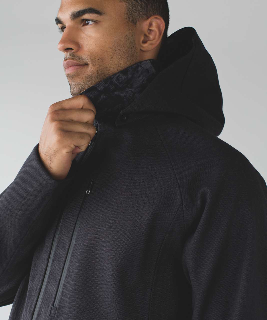 Lululemon Return Of The Mac Jacket - Black / Heathered Deep Coal / Black