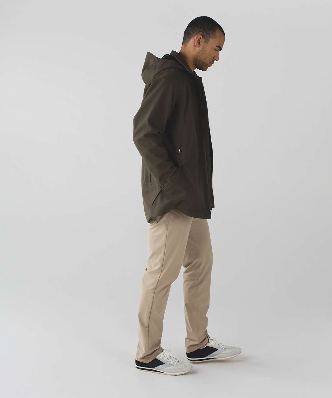 Lululemon Return Of The Mac Jacket - Black / Heathered Moss / Black