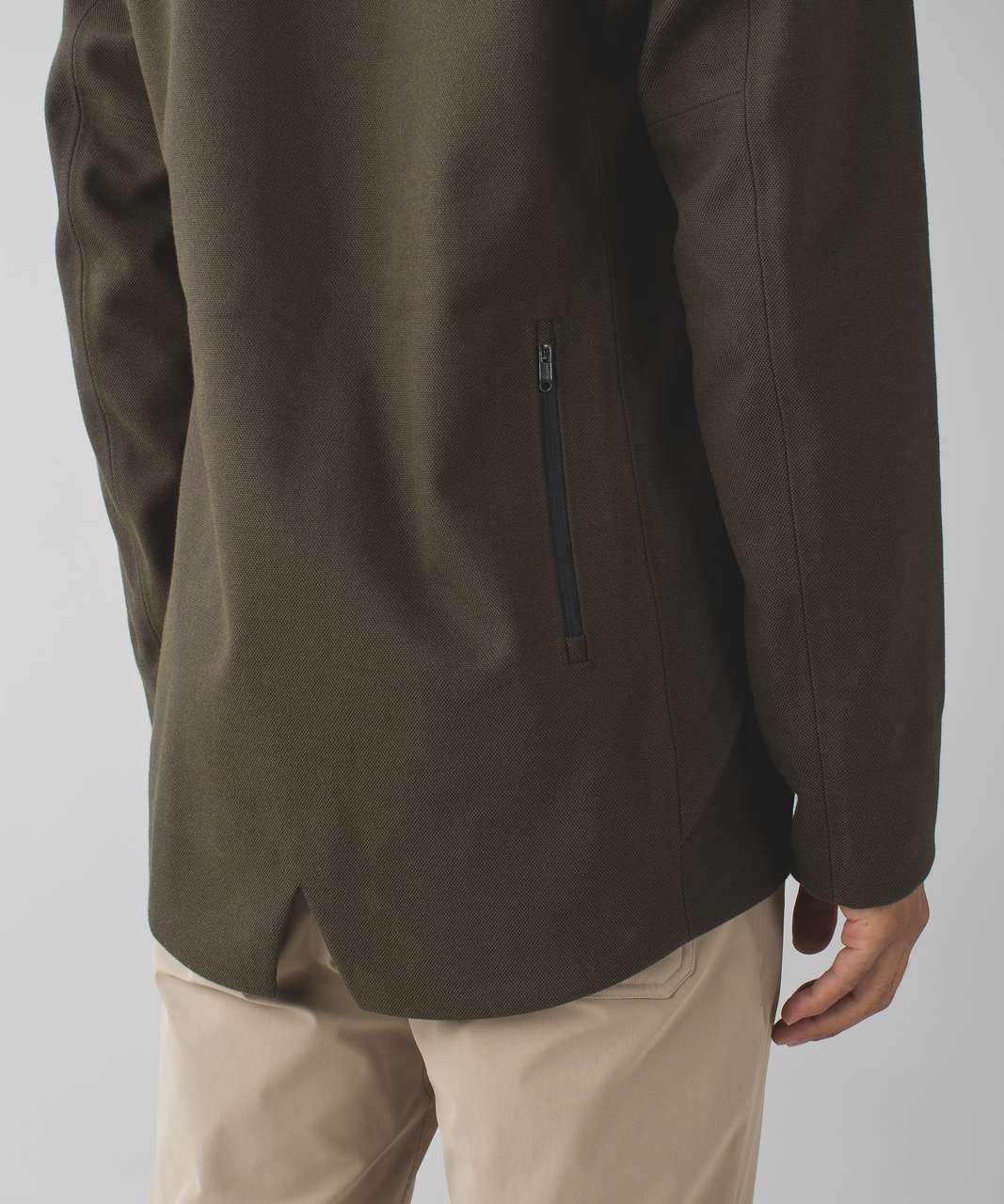 Lululemon Return Of The Mac Jacket - Black / Heathered Moss / Black