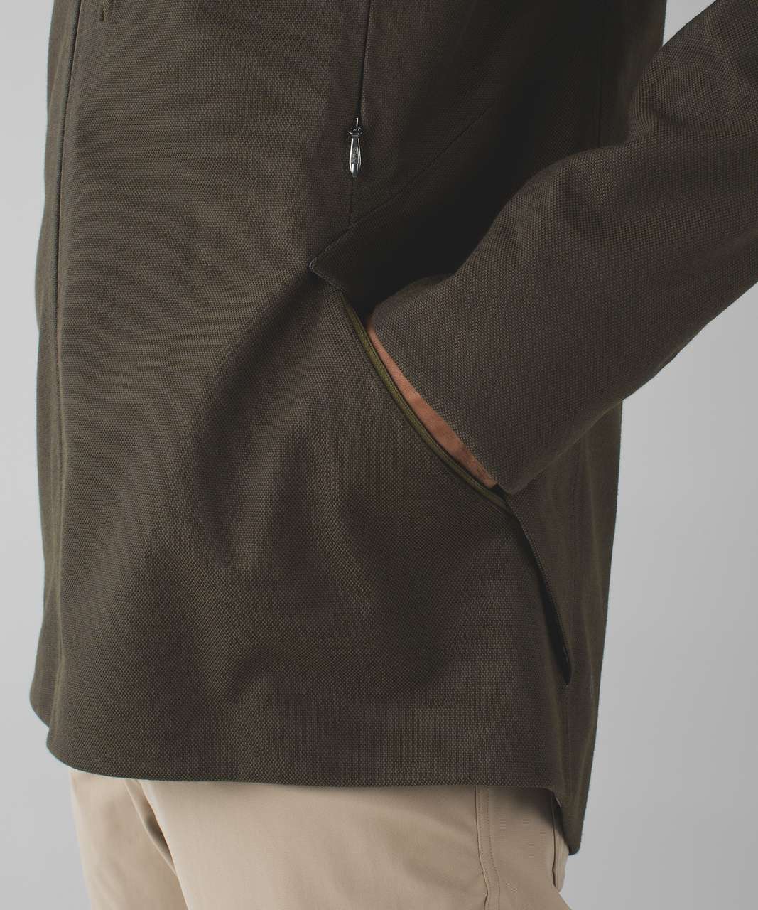 Lululemon Return Of The Mac Jacket - Black / Heathered Moss / Black