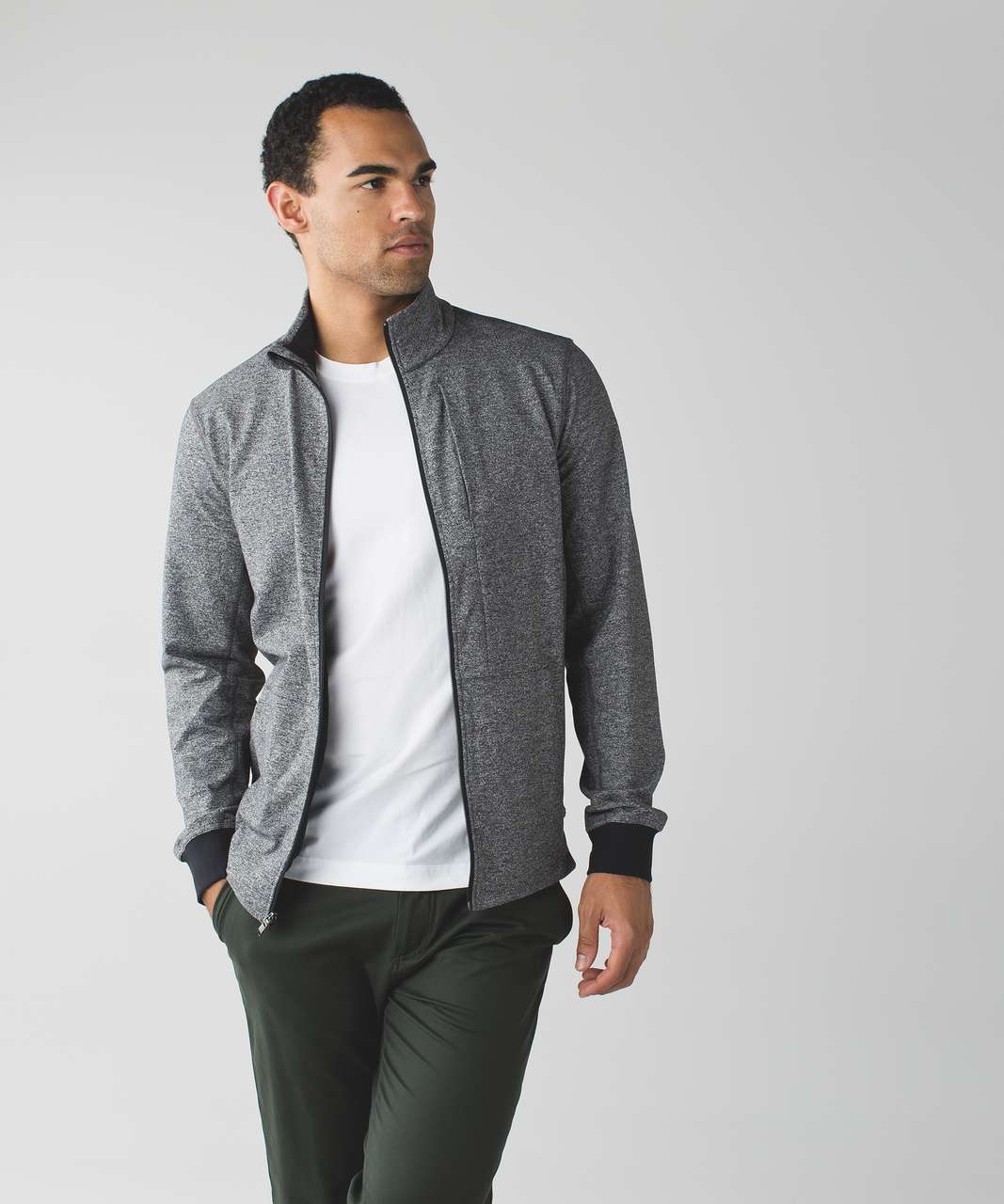 Lululemon PrePost Jacket - Heathered Black / Black