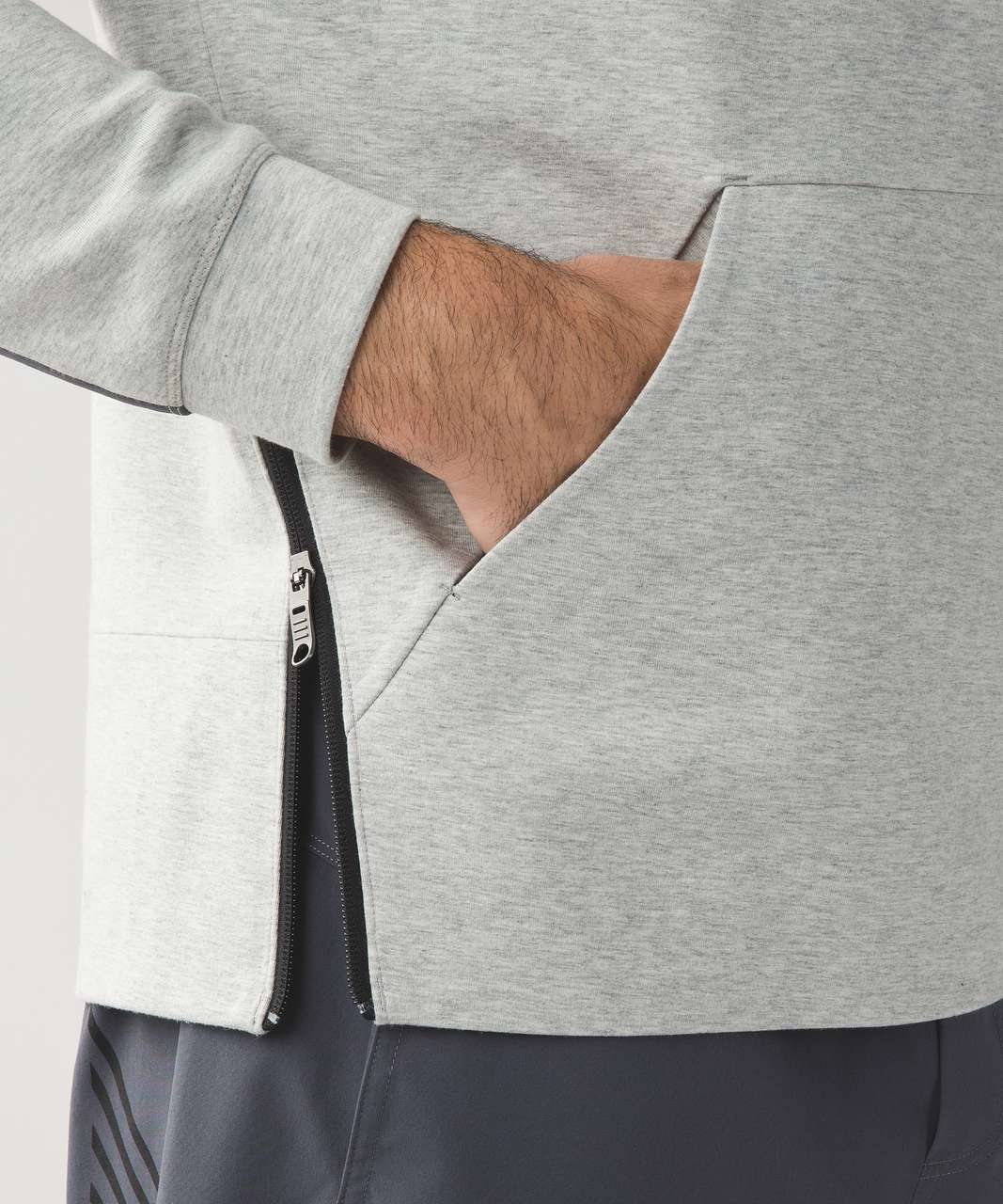 Lululemon Chamber Pullover Hoodie - Heathered Light Grey - lulu