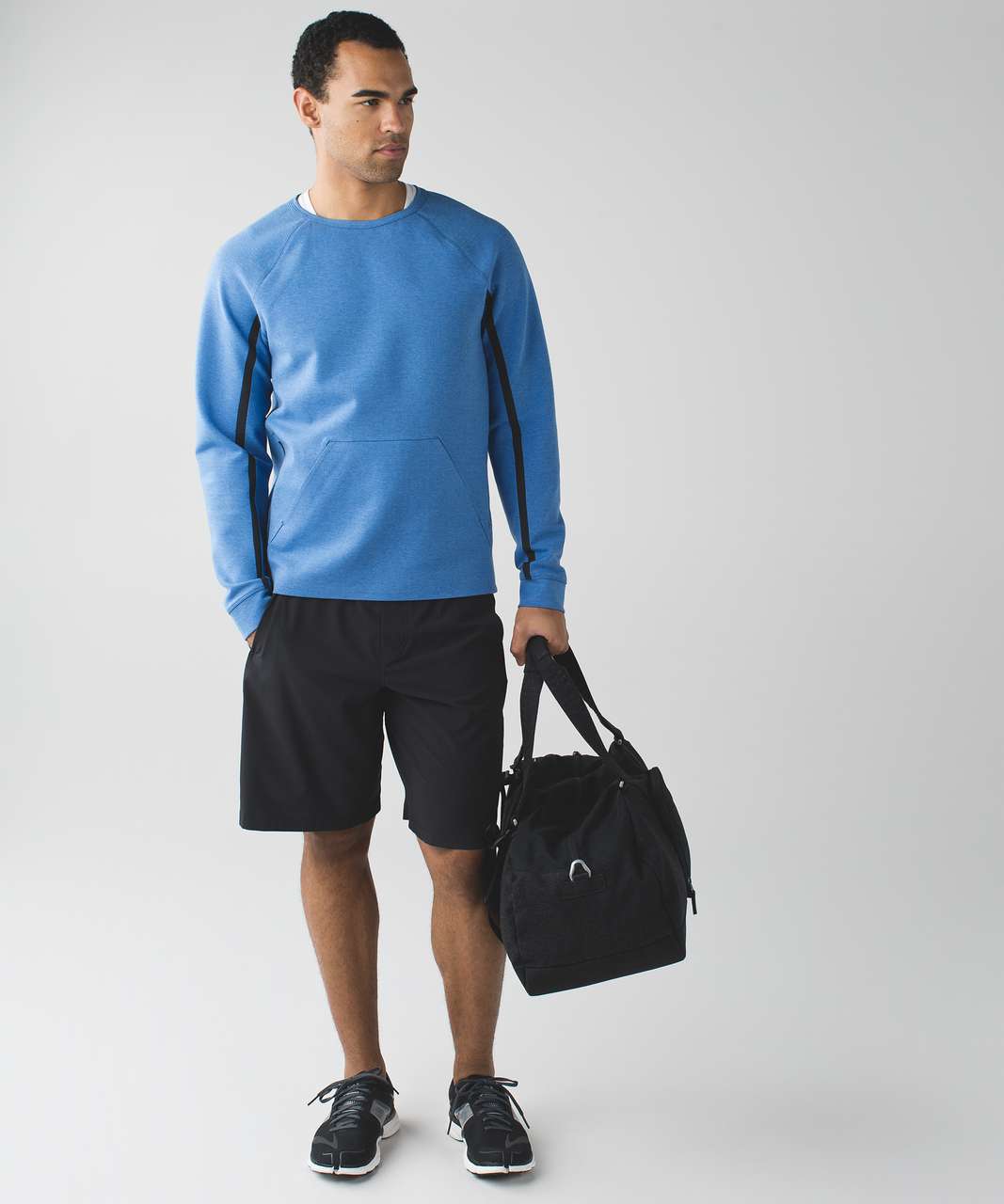 Lululemon Chamber Long Sleeve - Heathered Lakeside Blue / Heathered Deep Navy