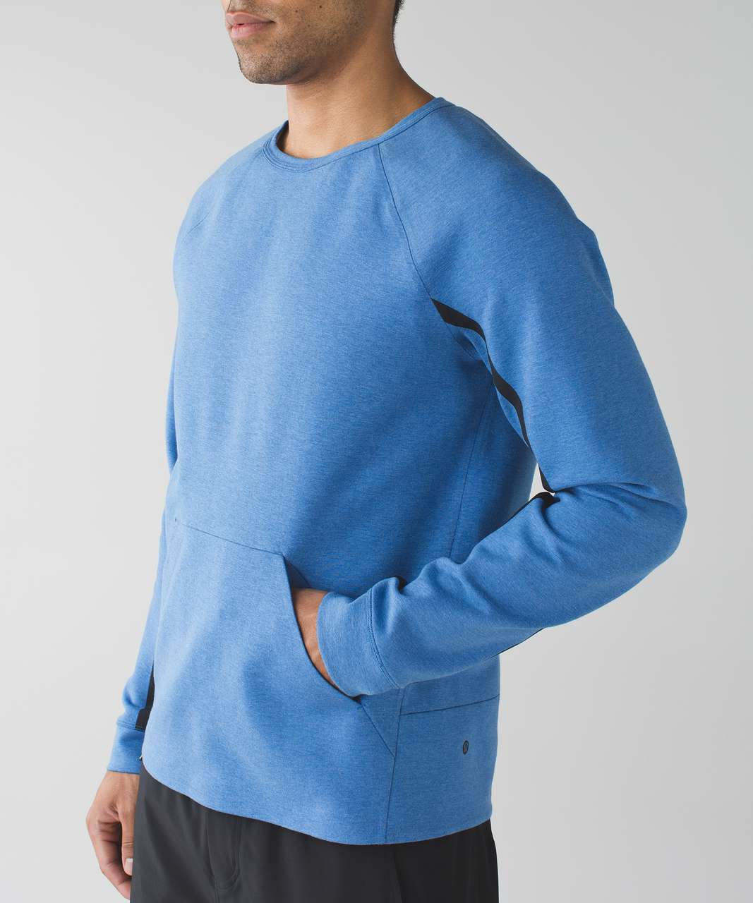 Lululemon Chamber Long Sleeve - Heathered Lakeside Blue / Heathered Deep Navy