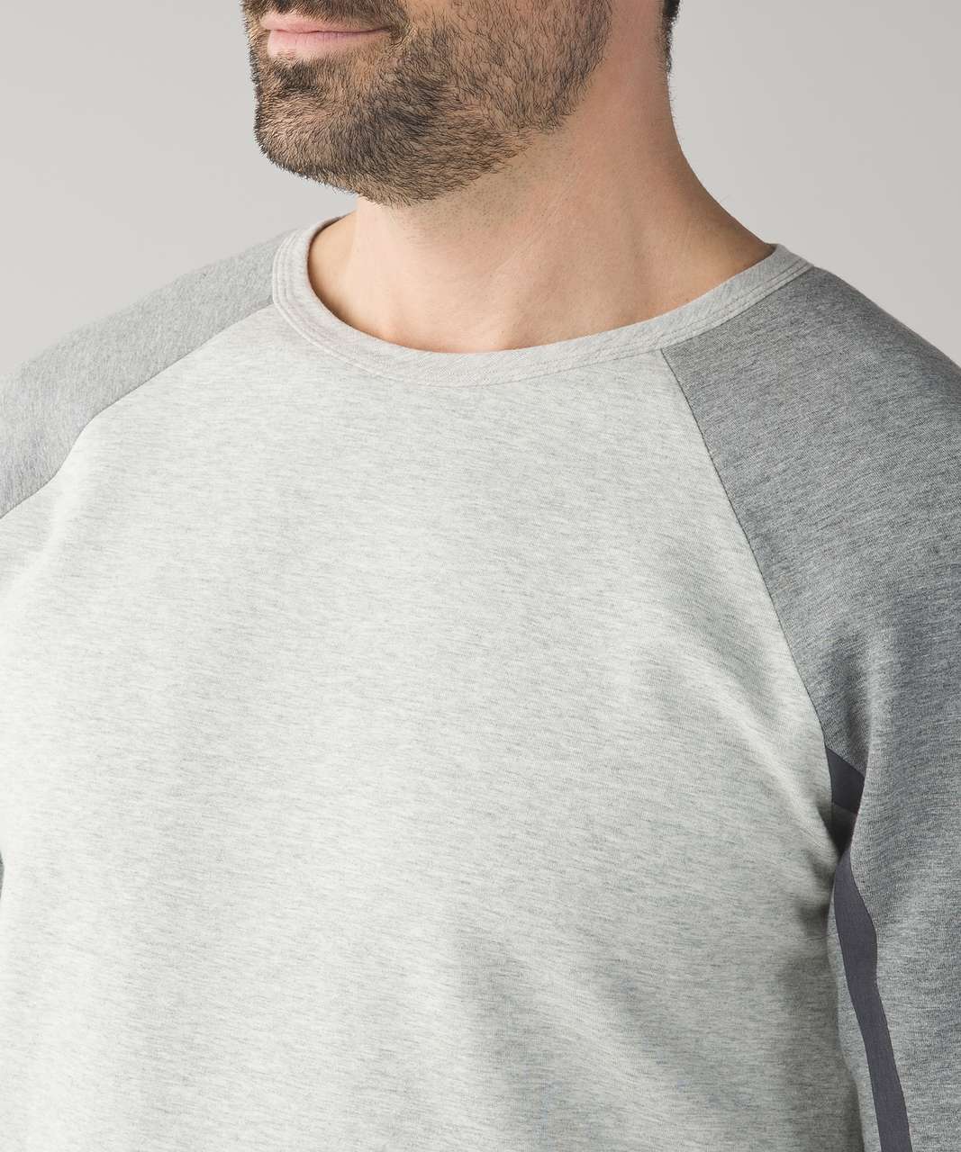 Lululemon Chamber Long Sleeve - Heathered Light Grey / Heathered Medium Grey