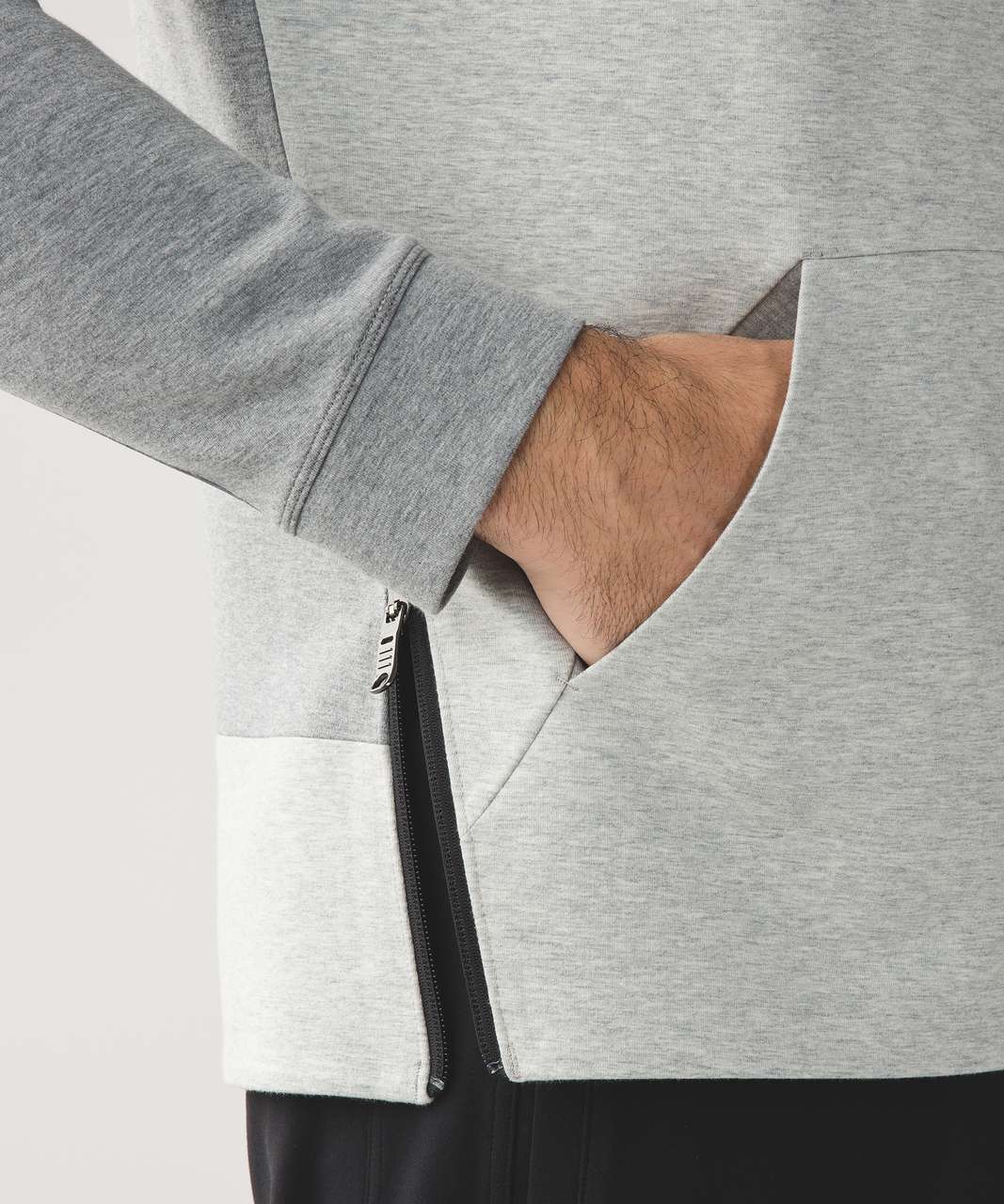 Lululemon Chamber Long Sleeve - Heathered Light Grey / Heathered Medium Grey