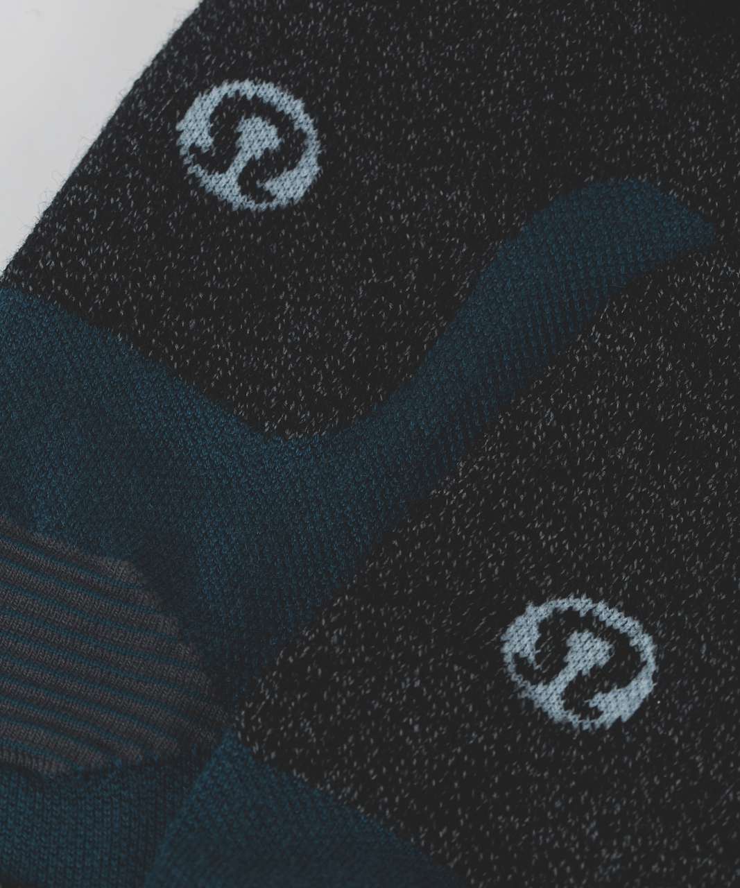 Lululemon Mud Sport Crew Sock - Alberta Lake / Black / Caspian Blue