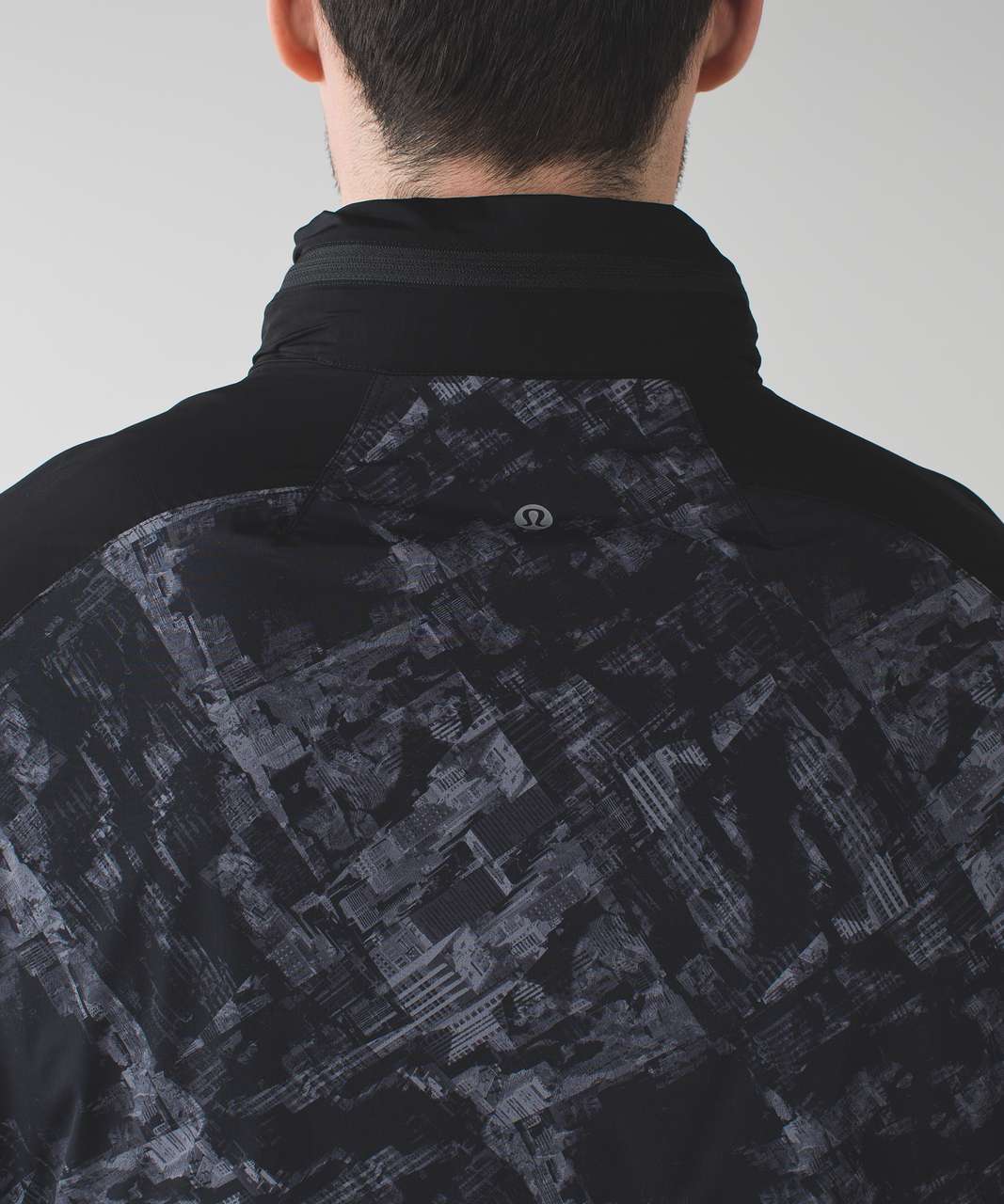 Lululemon Surge Jacket - City Sights Slate Black / Black