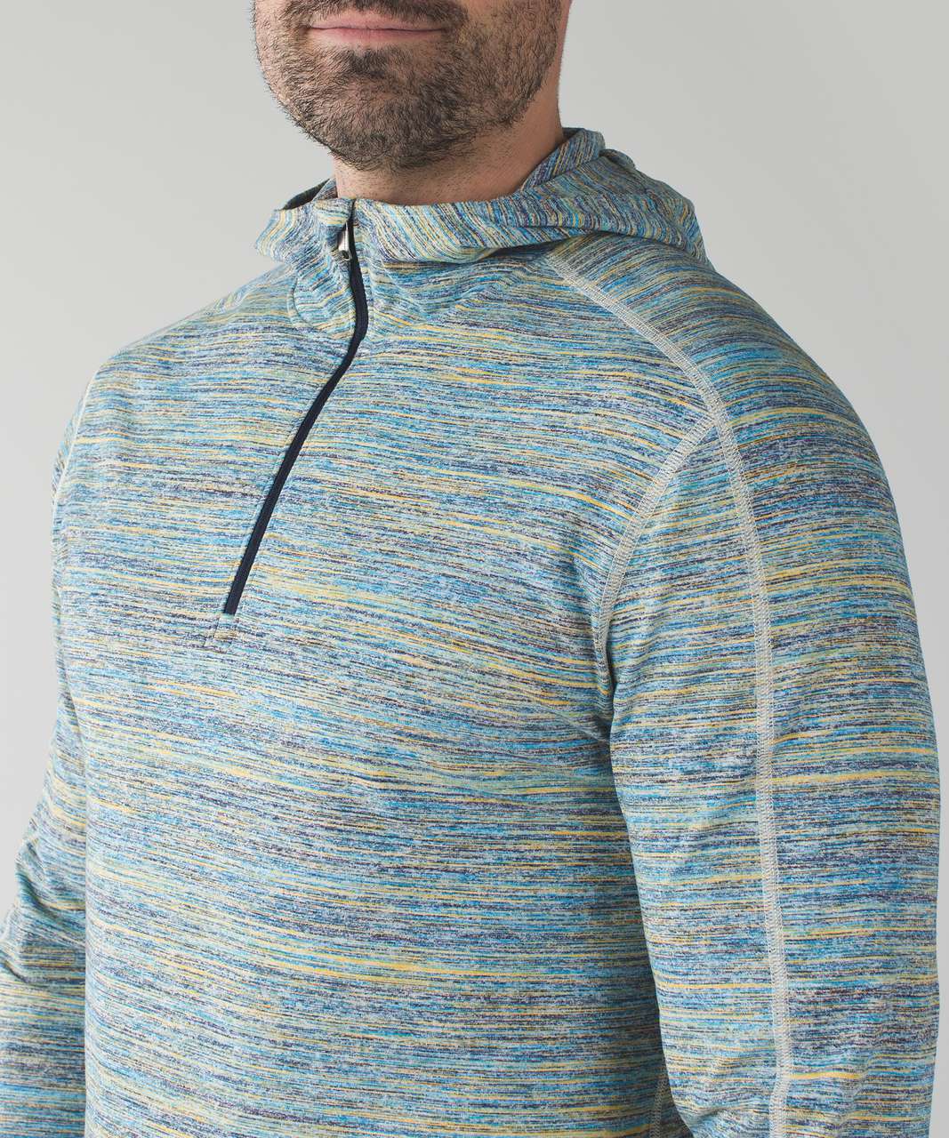 Lululemon Surge Warm Hoodie - Space Dye Camo Deep Navy Alberta Lake