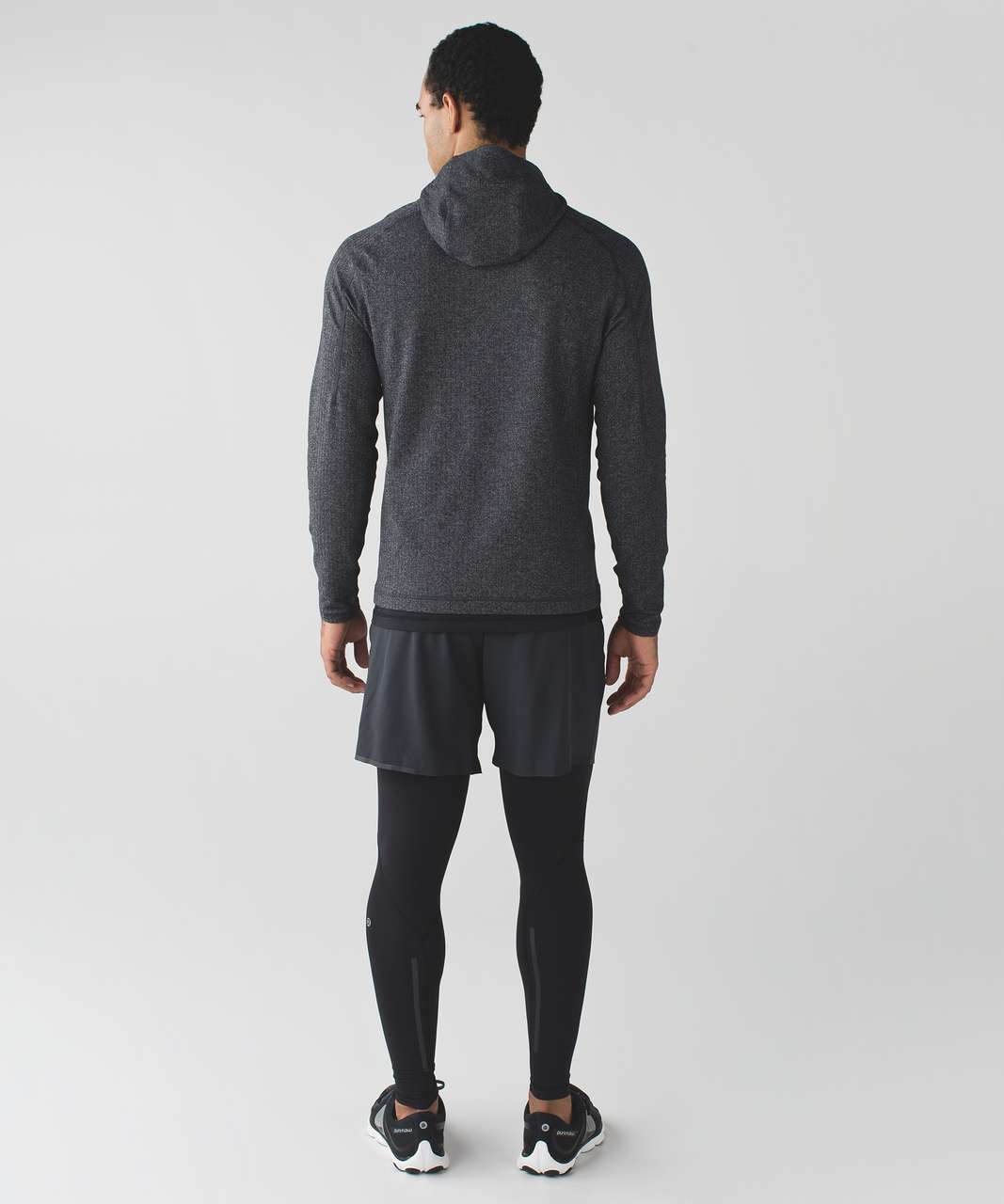 Lululemon Surge Warm Hoodie - Heathered Herringbone Black Heathered Black