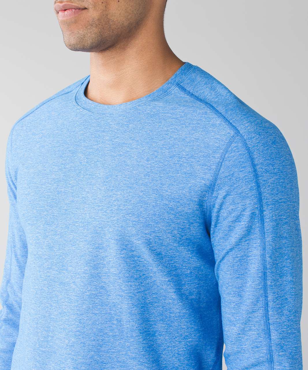 Lululemon Surge Warm Crew *Silver - Heathered Lakeside Blue