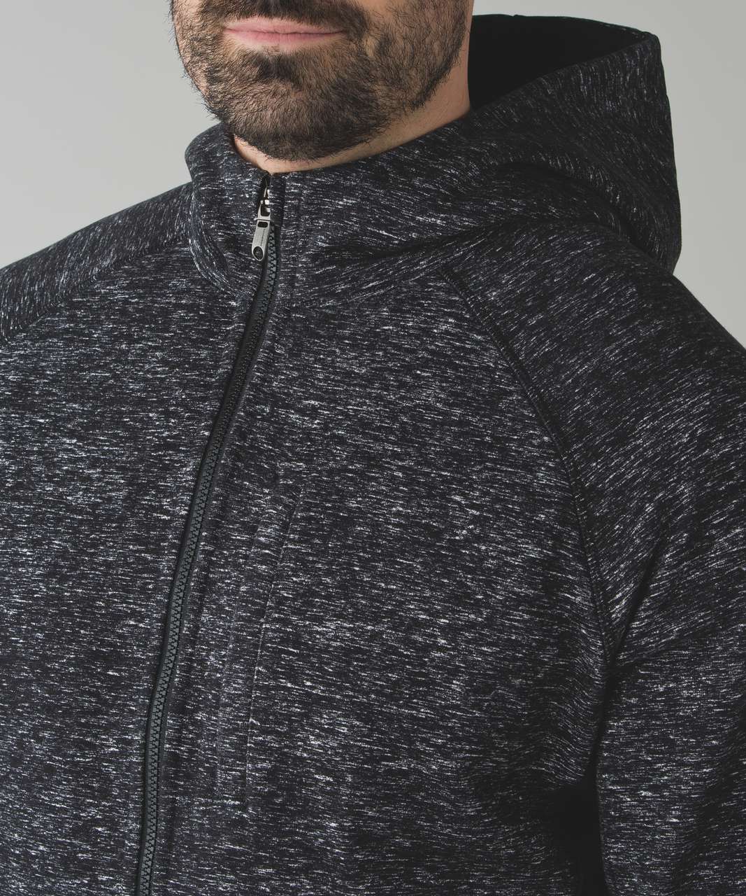 Lululemon Best Coast Hoodie - Needles Texture White Black / Orange Soda