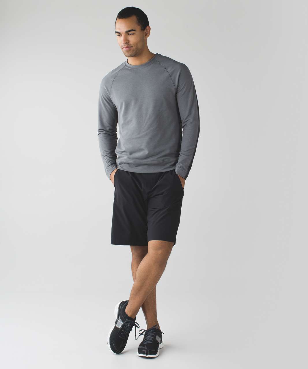 Lululemon Pave Crew - Slate / Big Dark Lights White Slate