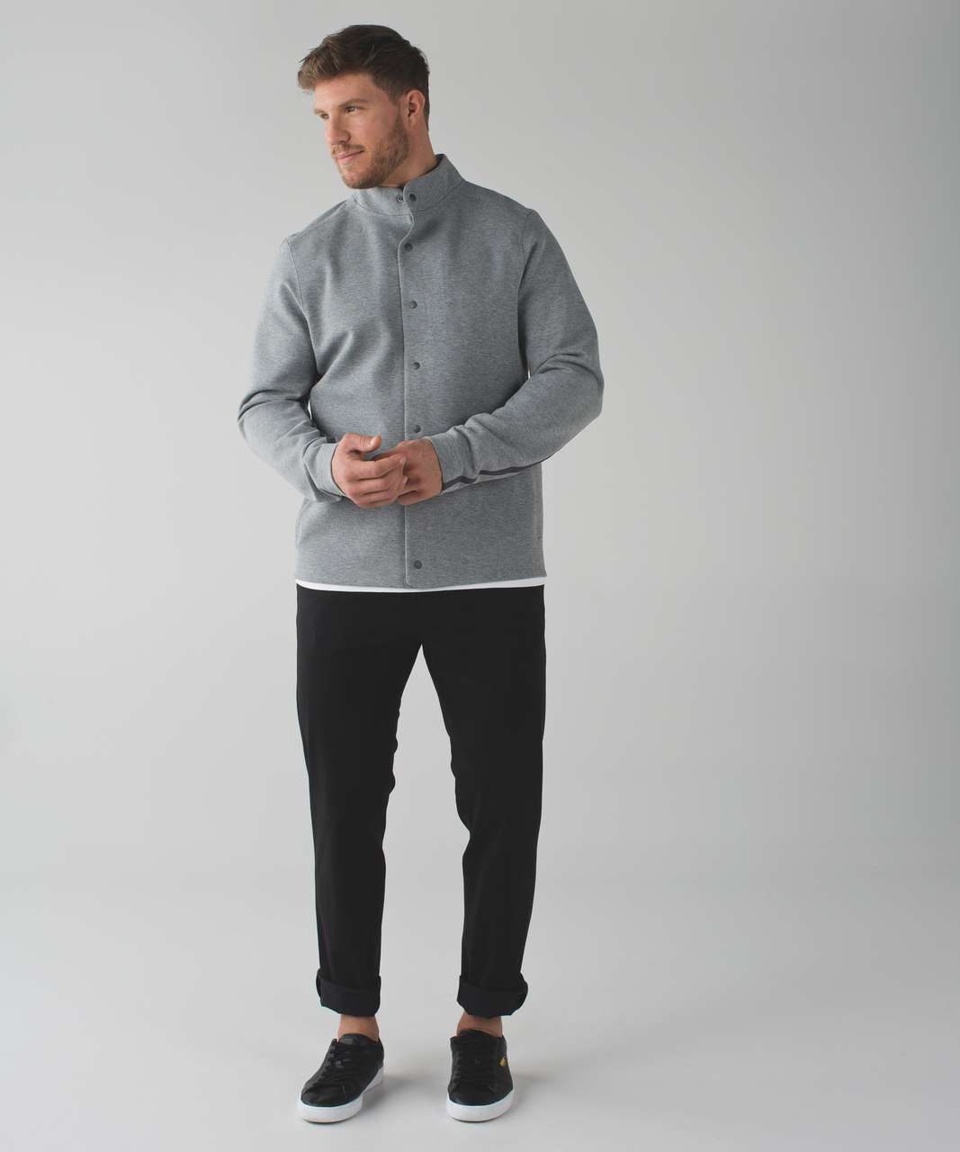 Lululemon Gather Up Jacket - Heathered Power Grey / Sea Salt - lulu fanatics