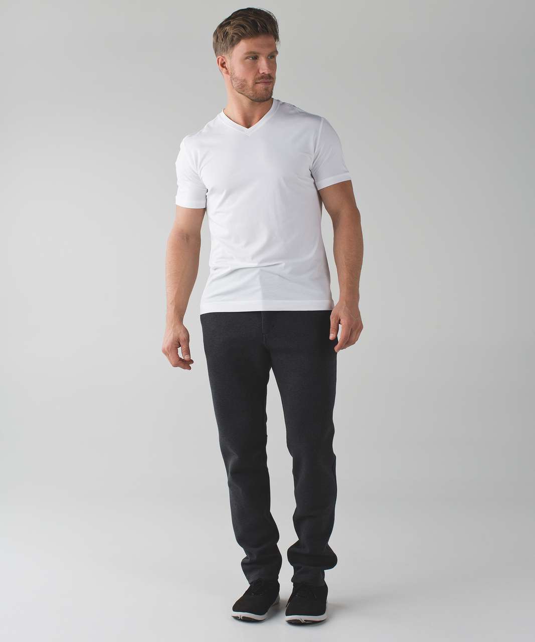 Lululemon Chamber Sweatpant - Heathered Black - lulu fanatics