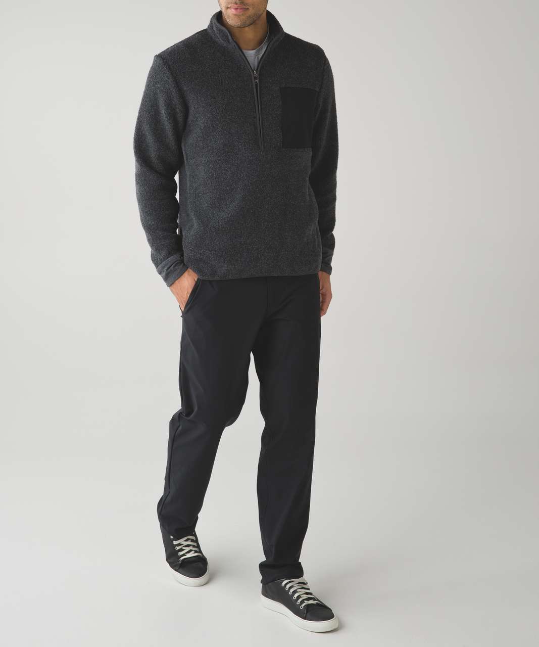 Lululemon Pyle Pullover - Heathered Black