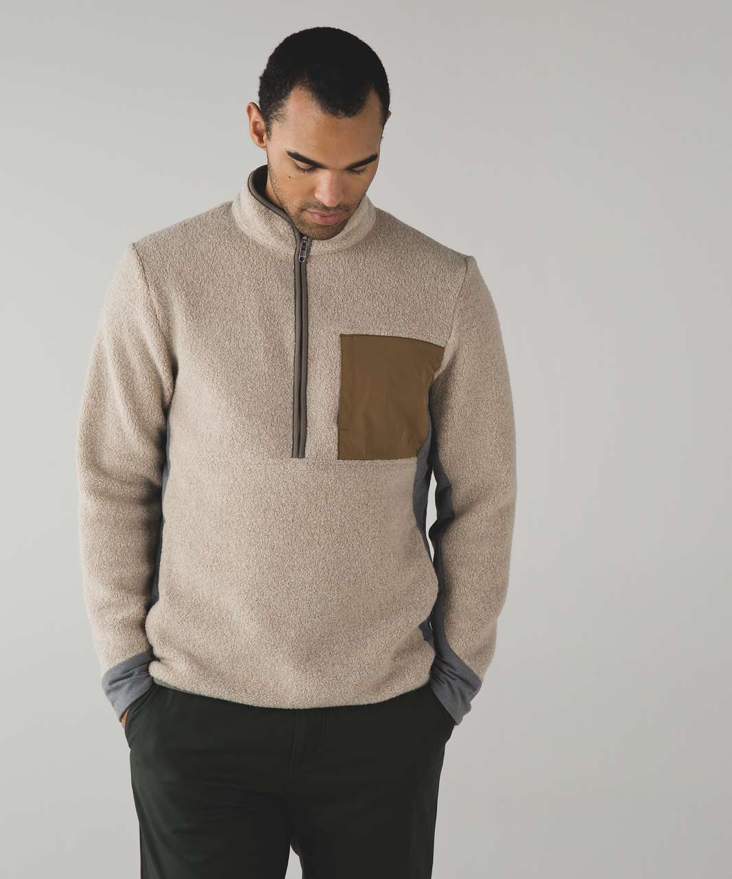 Lululemon Pyle Pullover - Heathered Wacky Khaki