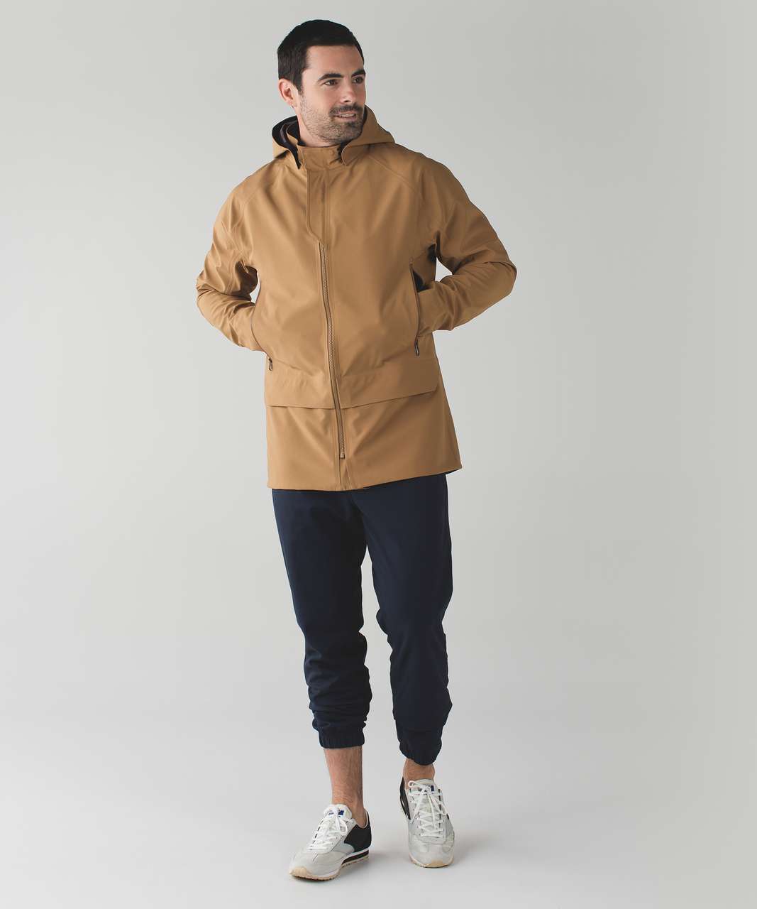 Lululemon Palindro Jacket - Bold Beige / Heathered Black Cherry