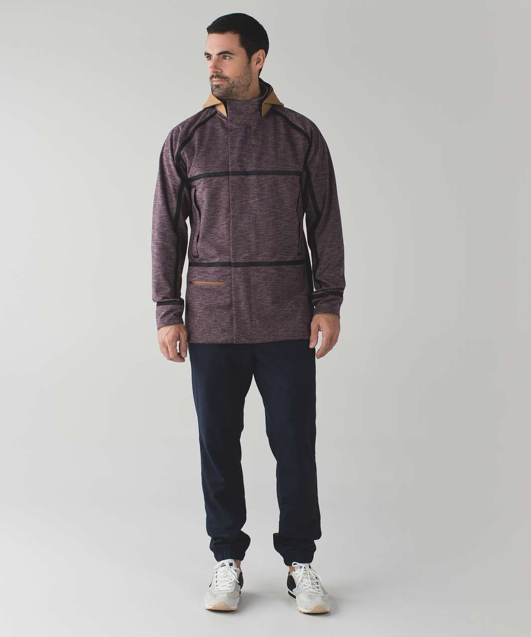 Lululemon Palindro Jacket - Bold Beige / Heathered Black Cherry