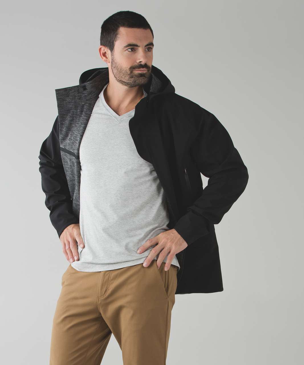 Lululemon Palindro Jacket - Black / Heathered Black