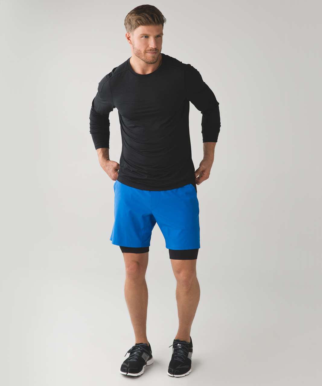 Lululemon Repetition Short - Lakeside Blue / Black - lulu fanatics