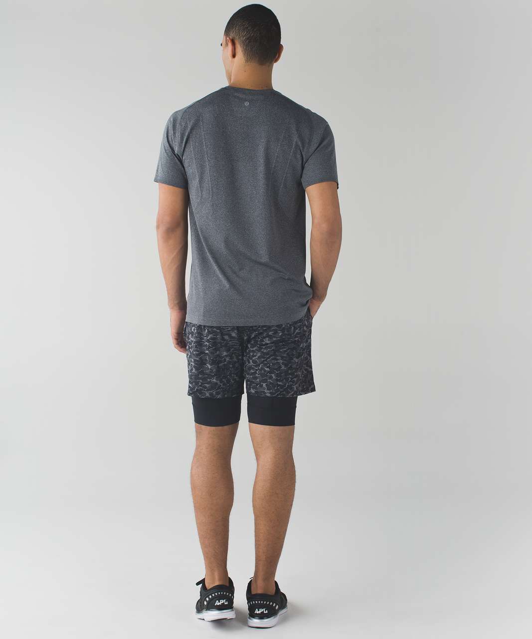 Lululemon Repetition Short - Mini Urban Leopard Slate Black