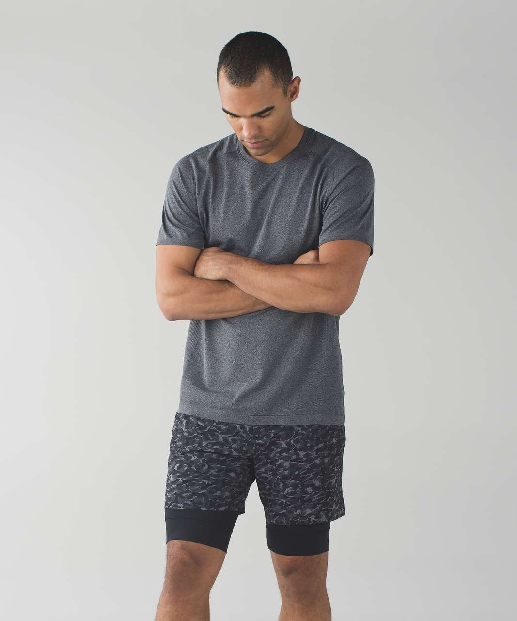 Lululemon Repetition Short - Mini Urban Leopard Slate Black