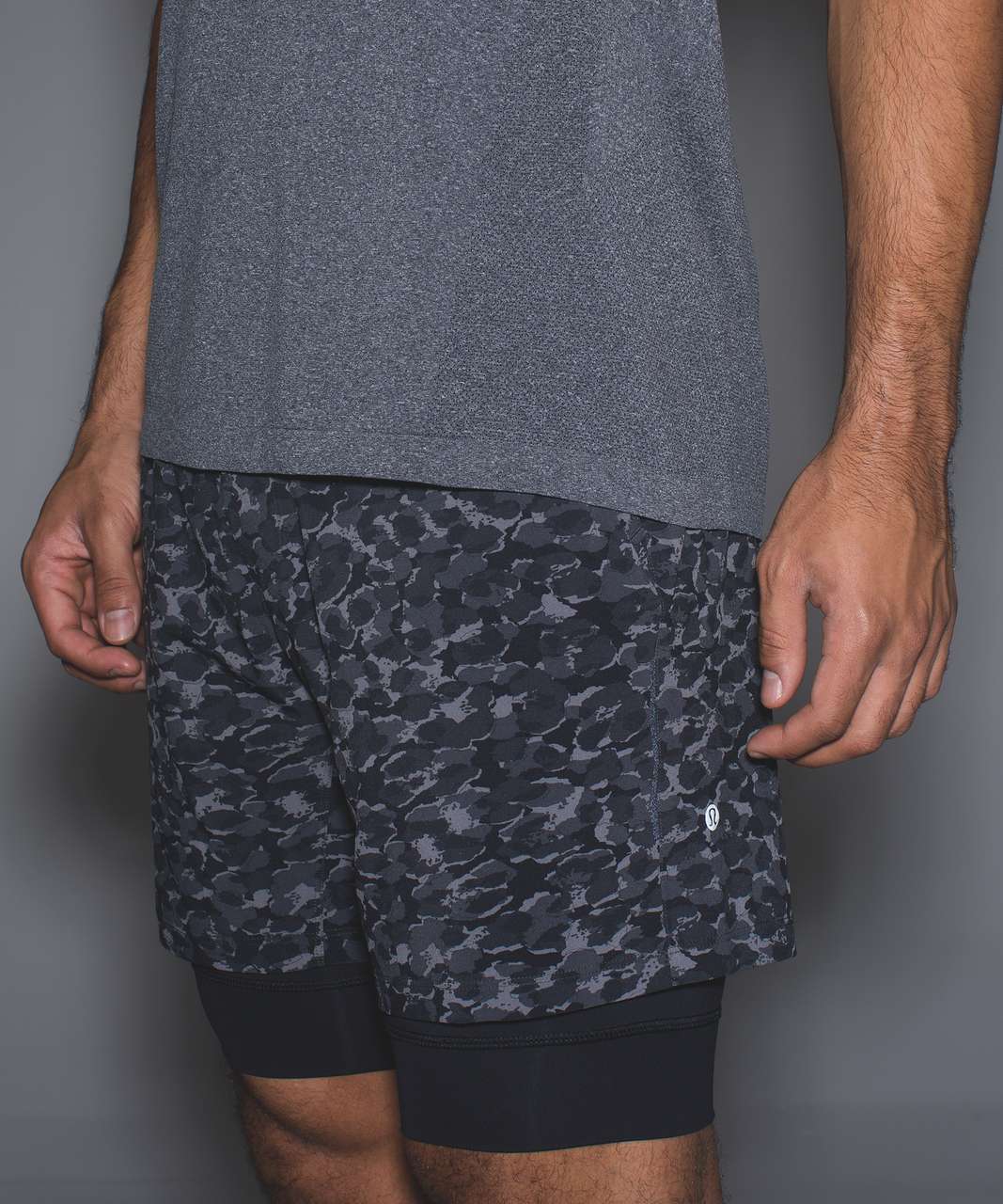 Lululemon Repetition Short - Mini Urban Leopard Slate Black