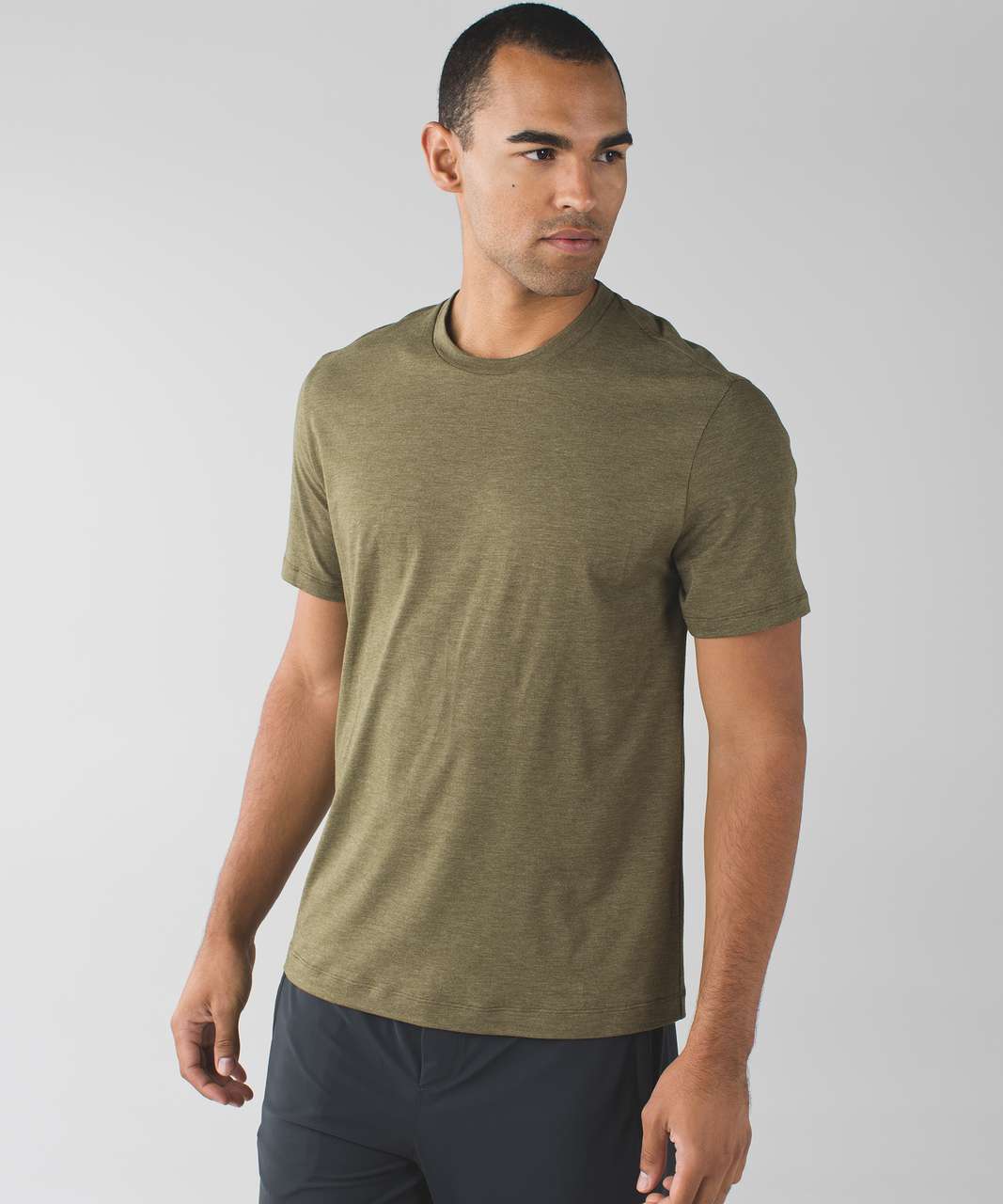 Lululemon Core Short Sleeve Crew - Heathered Moss (First Release)