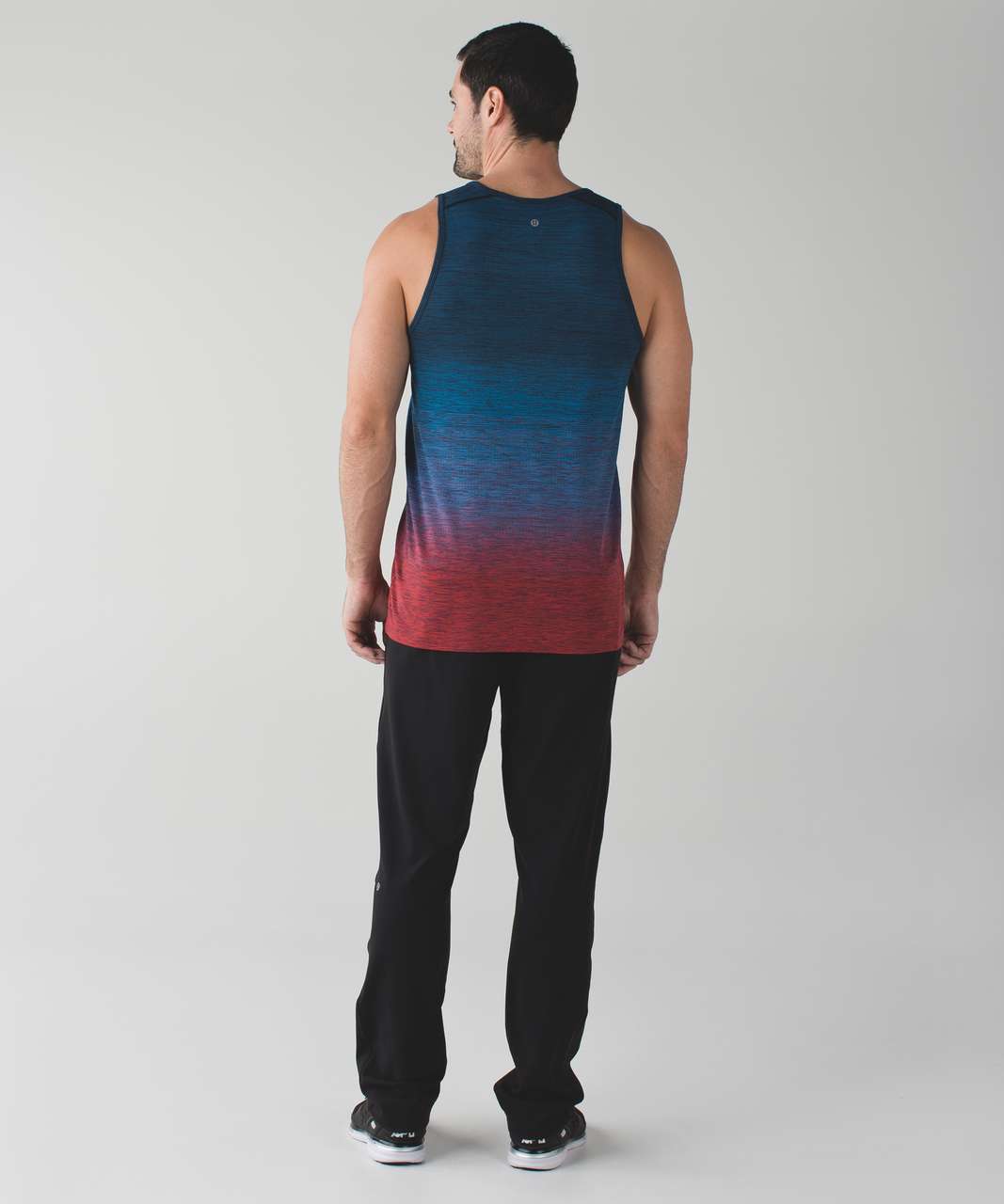 Lululemon Metal Vent Tech Tank - Deep Navy / Blue / Red