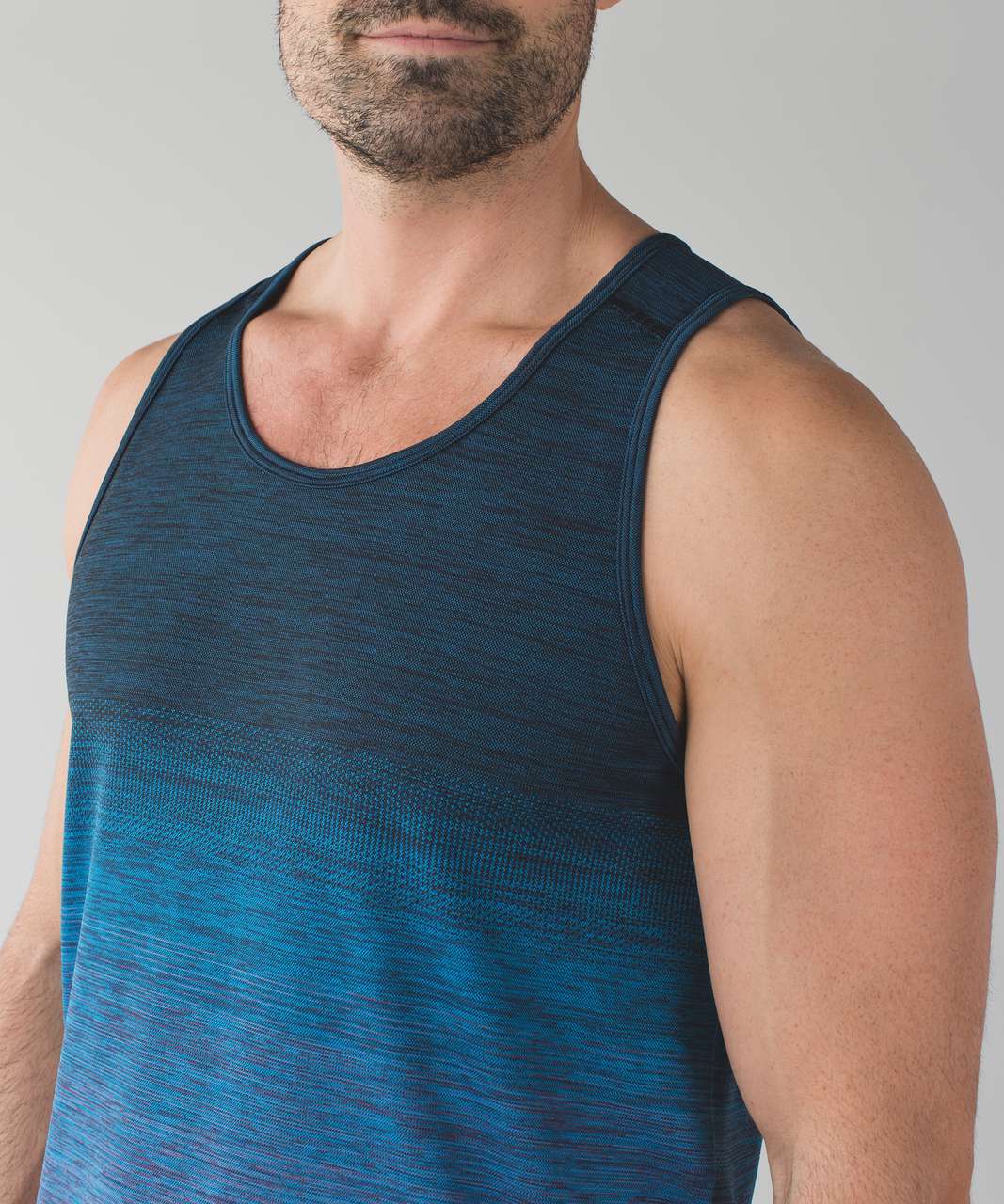 Lululemon Metal Vent Tech Tank - Deep Navy / Blue / Red