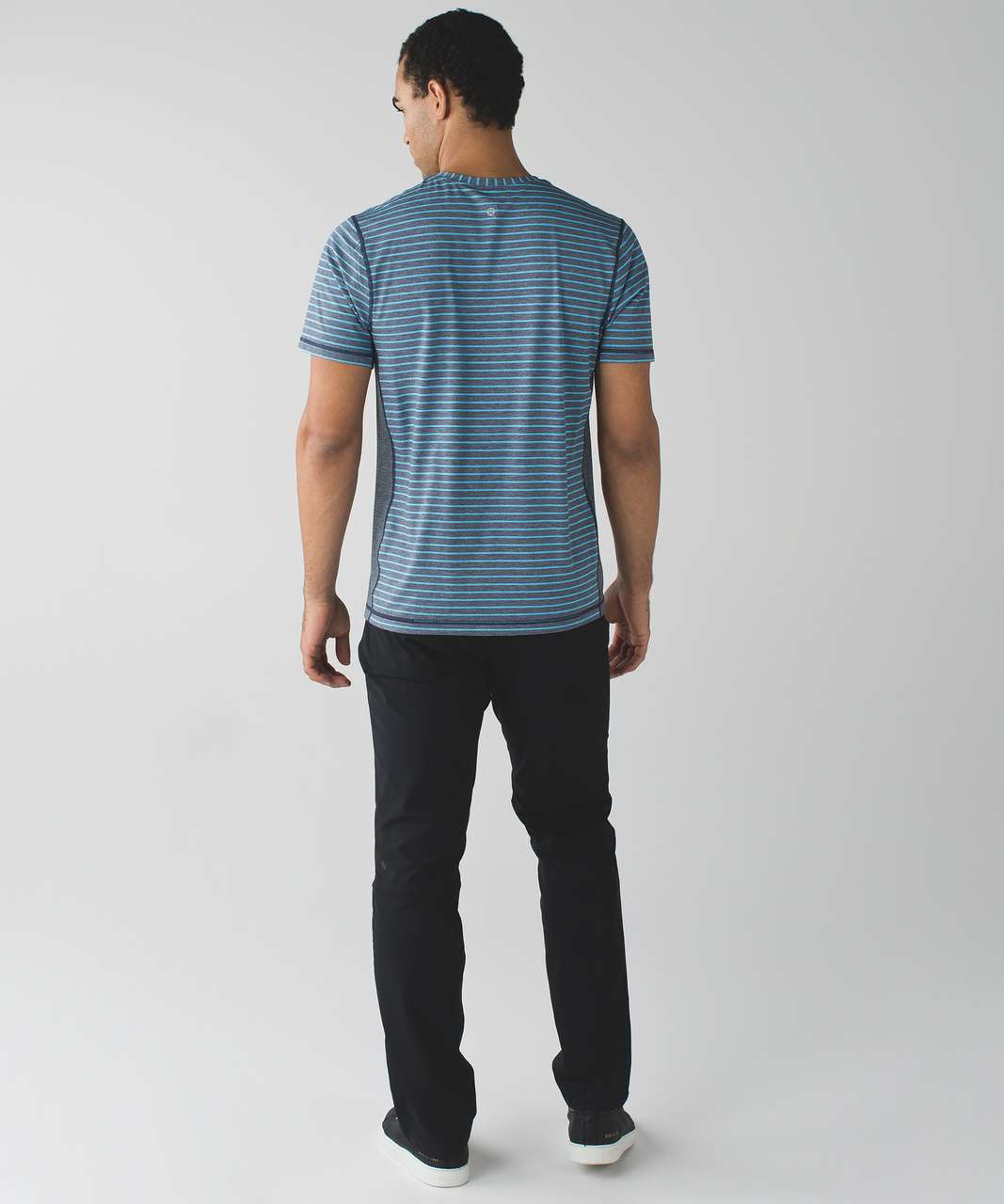 Lululemon T.H.E. Crew - Raven Stripe Heathered Kayak Blue Heathered Deep Navy / Heathered Classic Navy