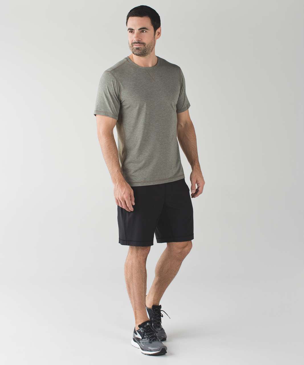 Lululemon T.H.E. Crew - Wee Stripe Heathered Moss Heathered Alberta ...