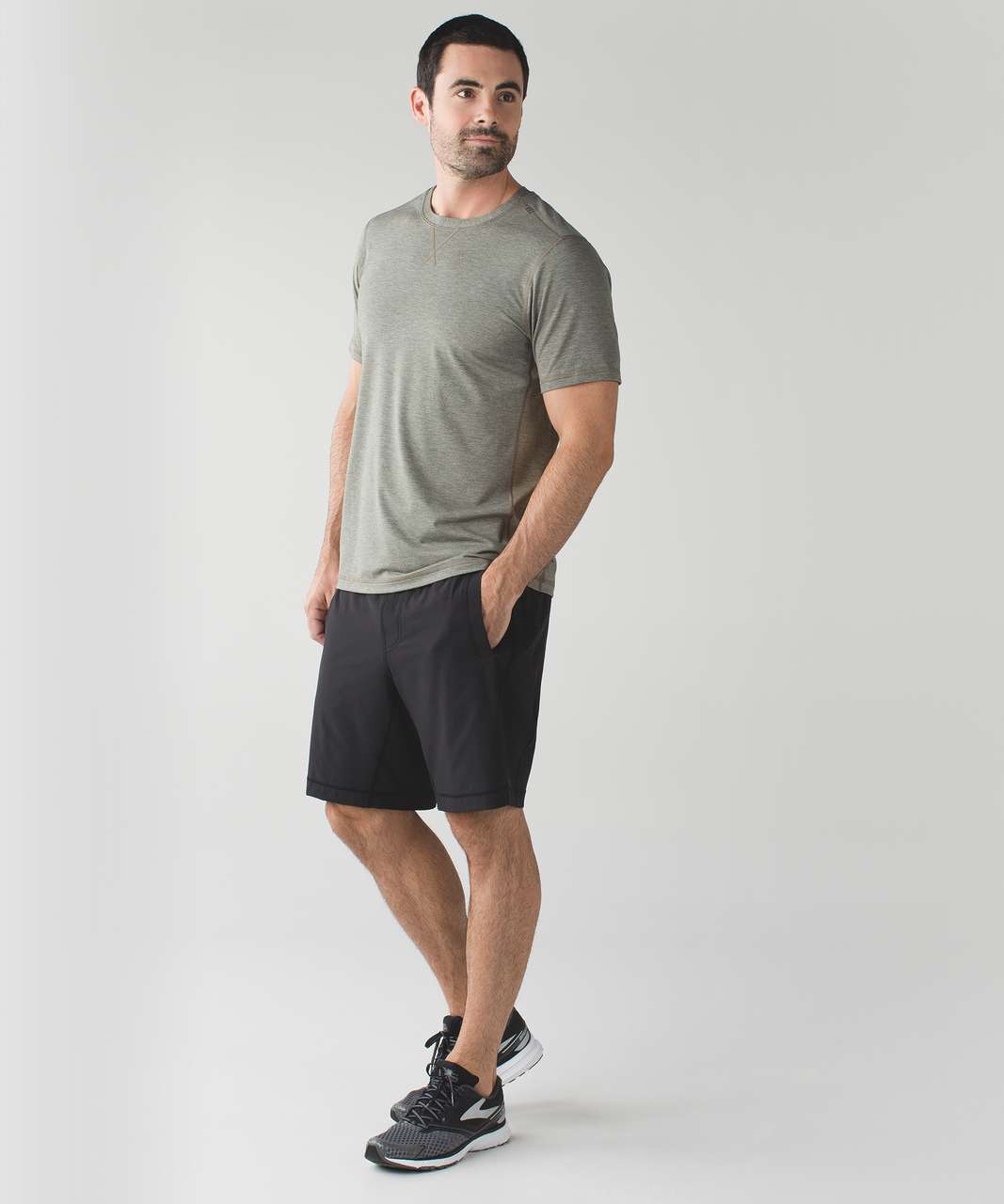 Lululemon T.H.E. Crew - Wee Stripe Heathered Moss Heathered Alberta ...