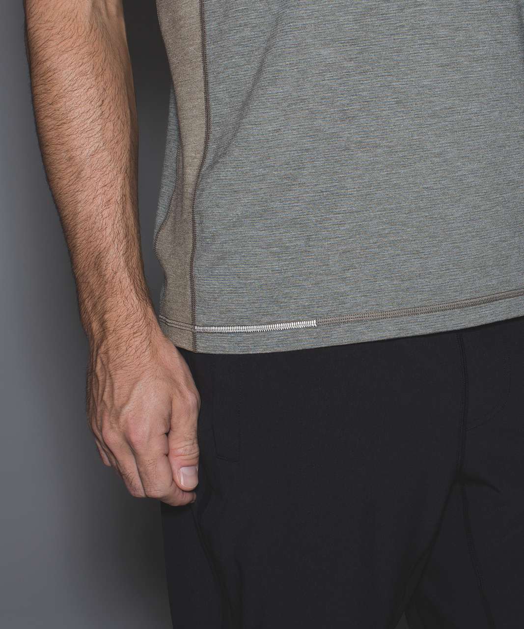 Lululemon T.H.E. Crew - Wee Stripe Heathered Moss Heathered Alberta Lake / Heathered Moss