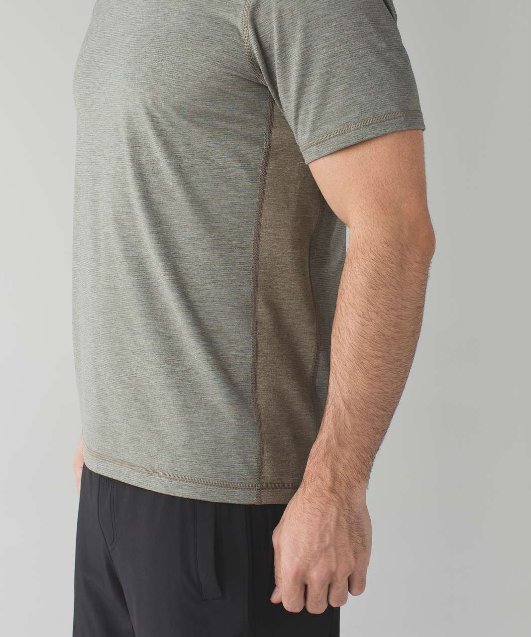 Lululemon T.H.E. Crew - Wee Stripe Heathered Moss Heathered Alberta Lake / Heathered Moss