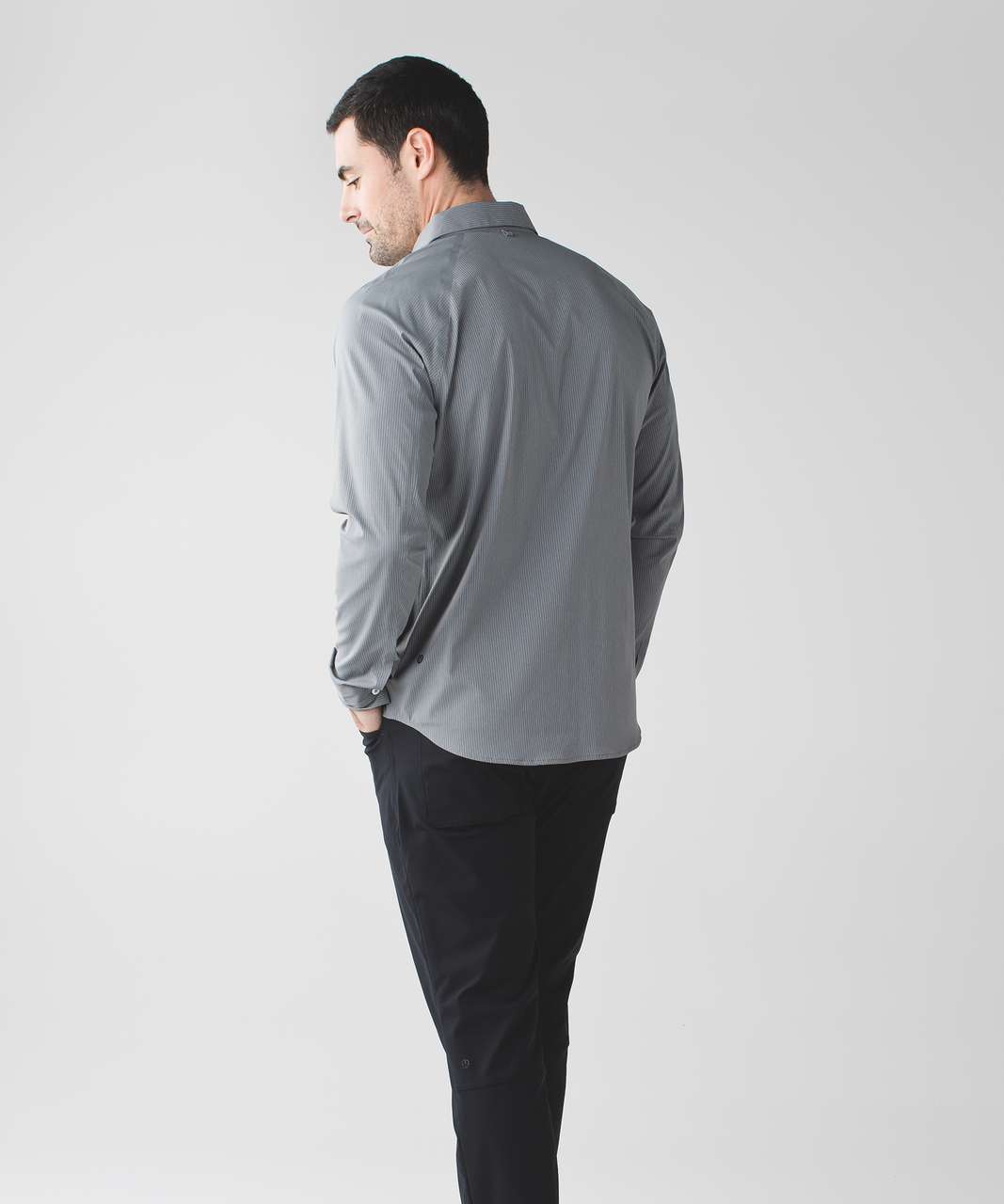 Lululemon Bonded Voyage Long Sleeve Button Down - Heathered Slate