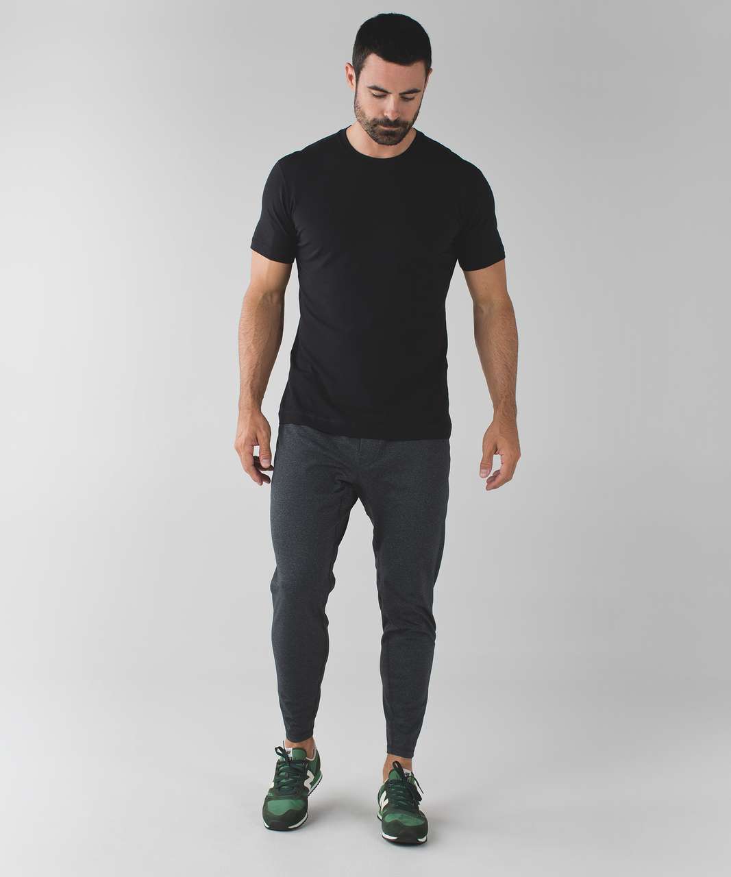 Lululemon On Track Jogger - Heathered Black - lulu fanatics